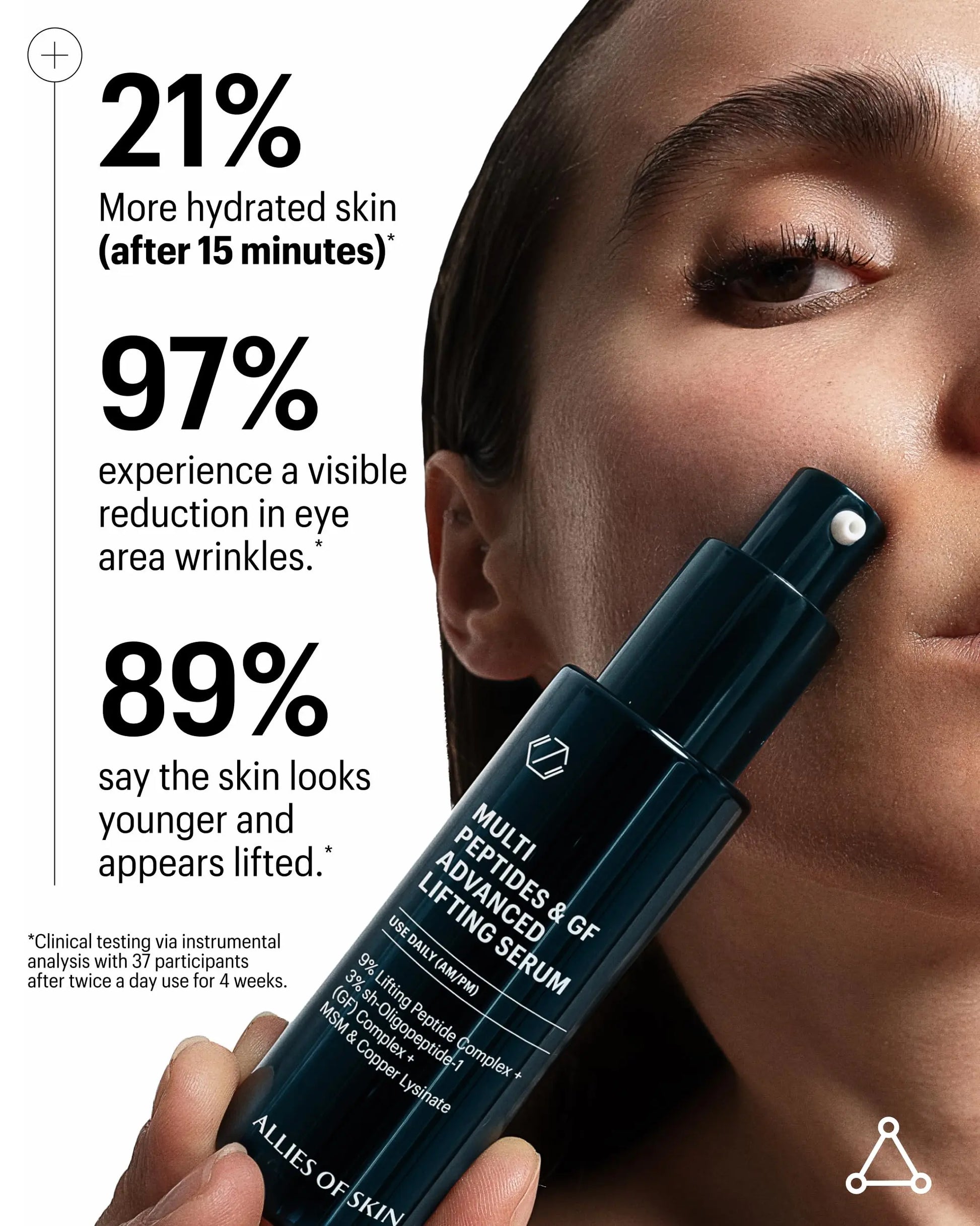 Allies of Skin Multi Peptides & Growth Factor Collagen Boosting Face Serum | Skin Tightening Anti-Aging Complex with 9% Peptides| Firms Sagging Skin & Visibly Reduces Wrinkles (1 oz) Allies of Skin uk supplements