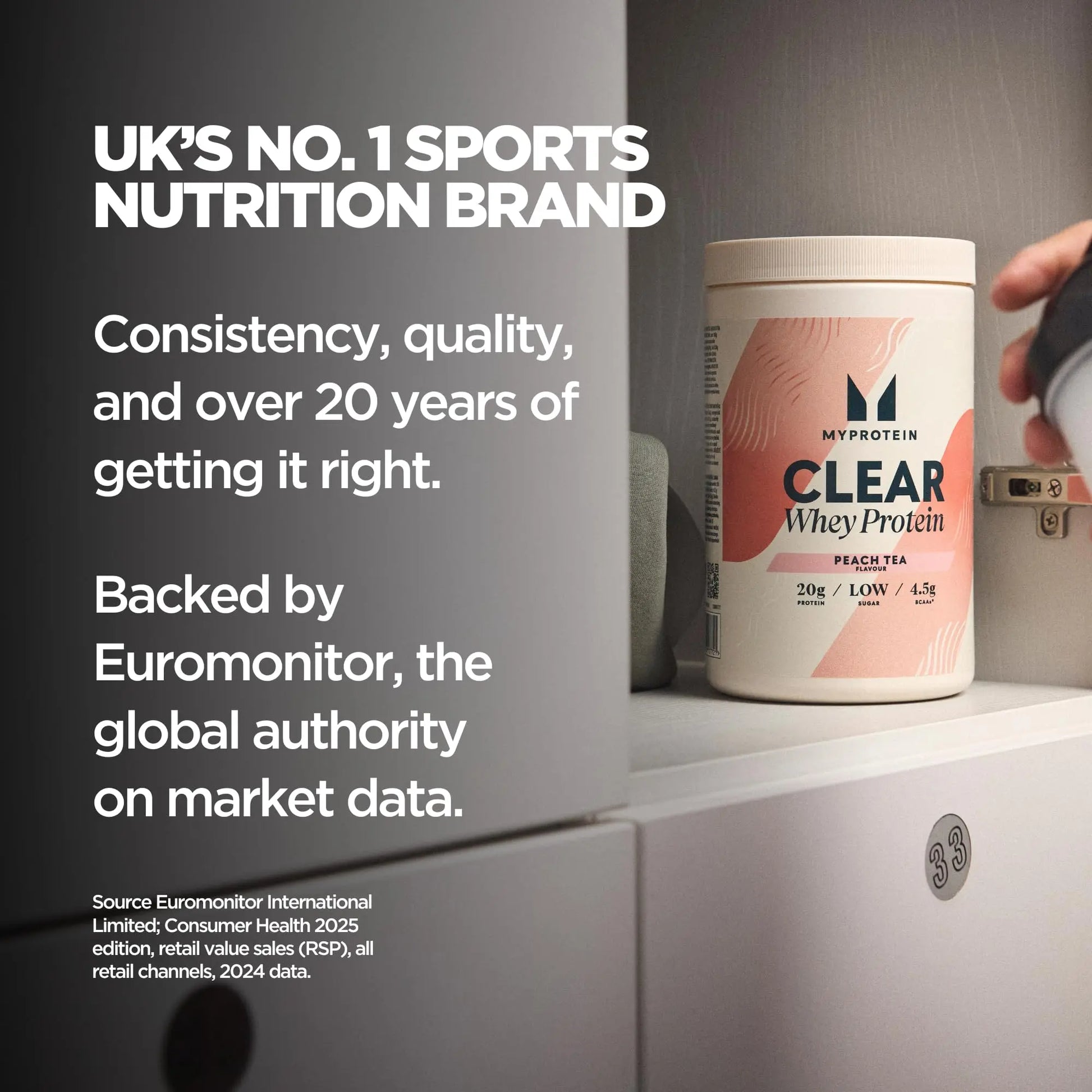 Myprotein Clear Whey Isolate Protein Powder, 20 Servings (1.1lbs) Orange Cream, 20g Protein per Serving, Naturally Flavored Drink Mix, Daily Protein Intake for Superior Performance Myprotein uk supplements