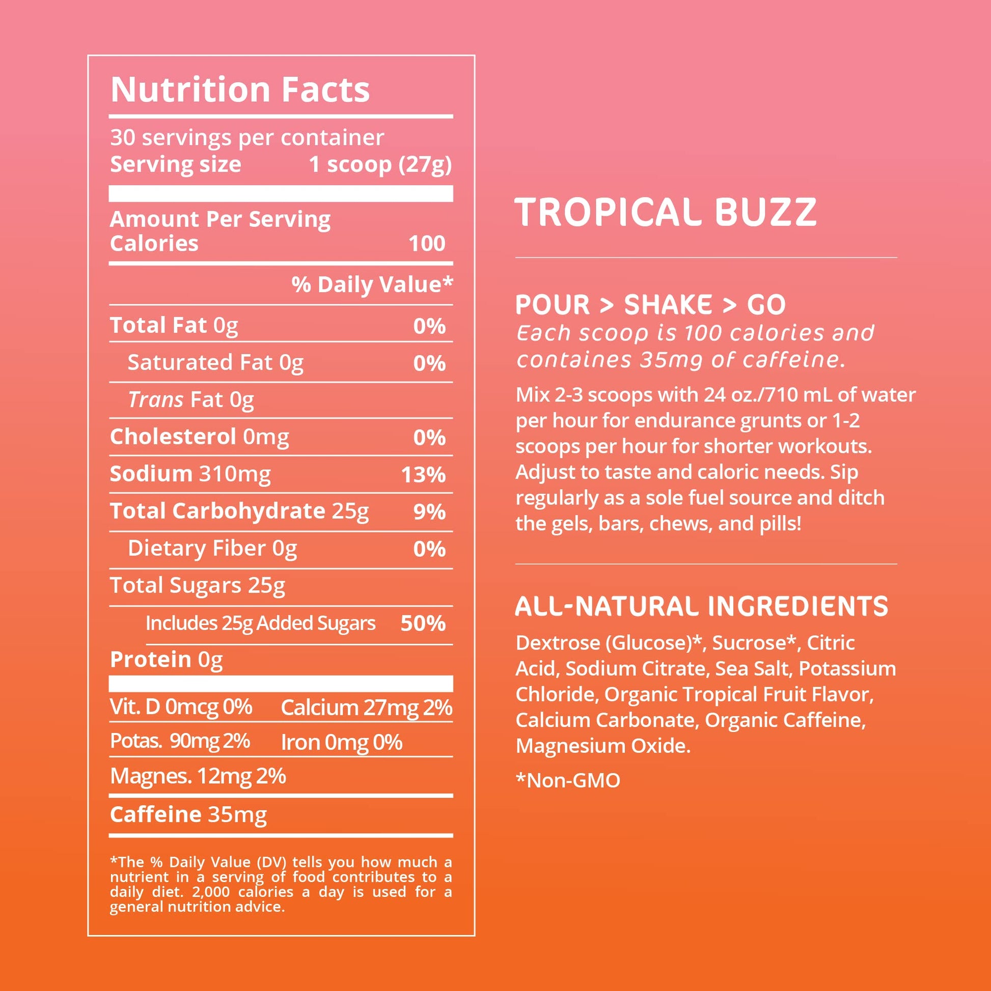 Tailwind Nutrition Endurance Fuel, Caffeine Drink Mix with Electrolytes Tailwind uk supplements