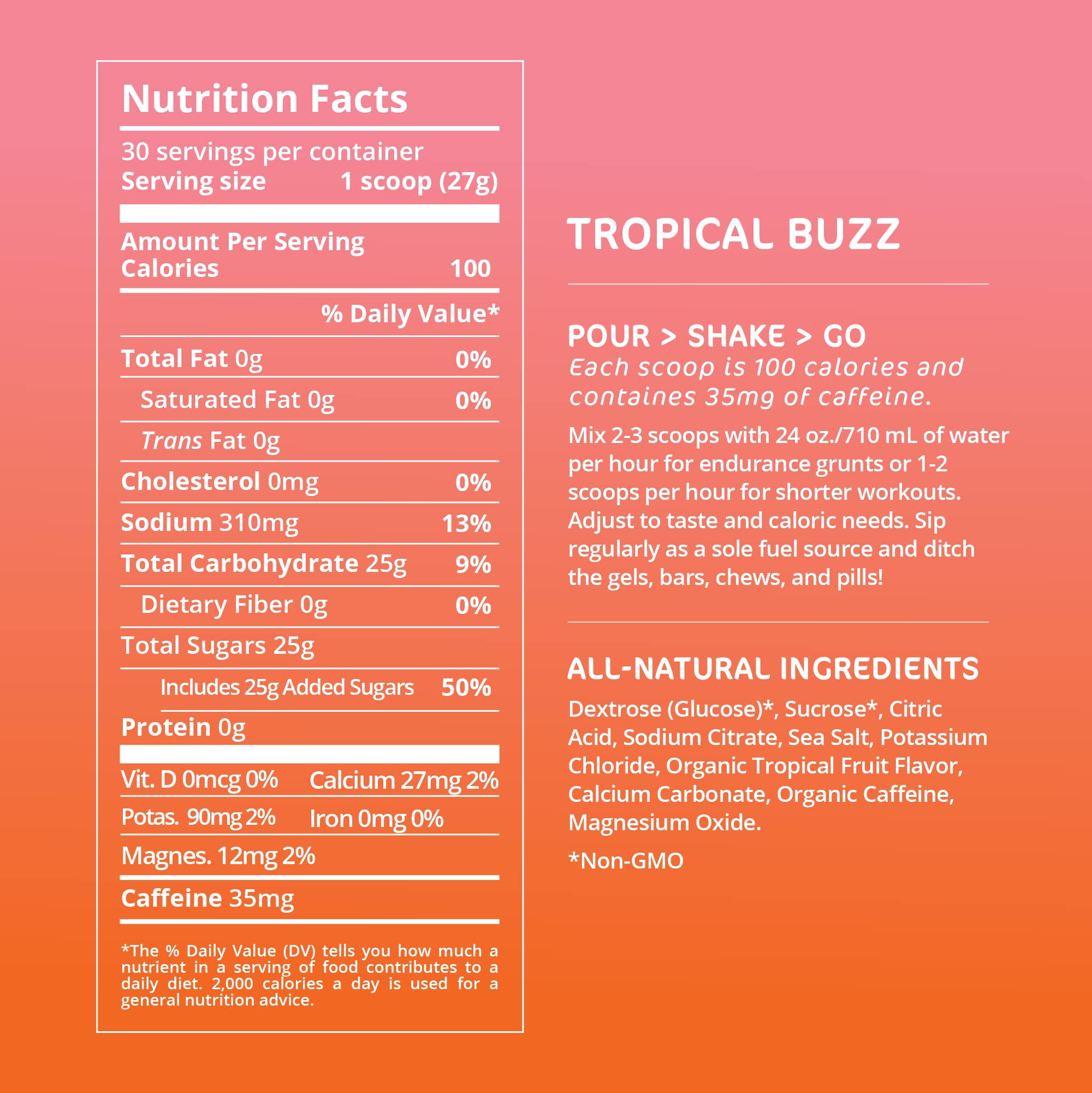 Tailwind Nutrition Endurance Fuel, Caffeine Drink Mix with Electrolytes Tailwind uk supplements