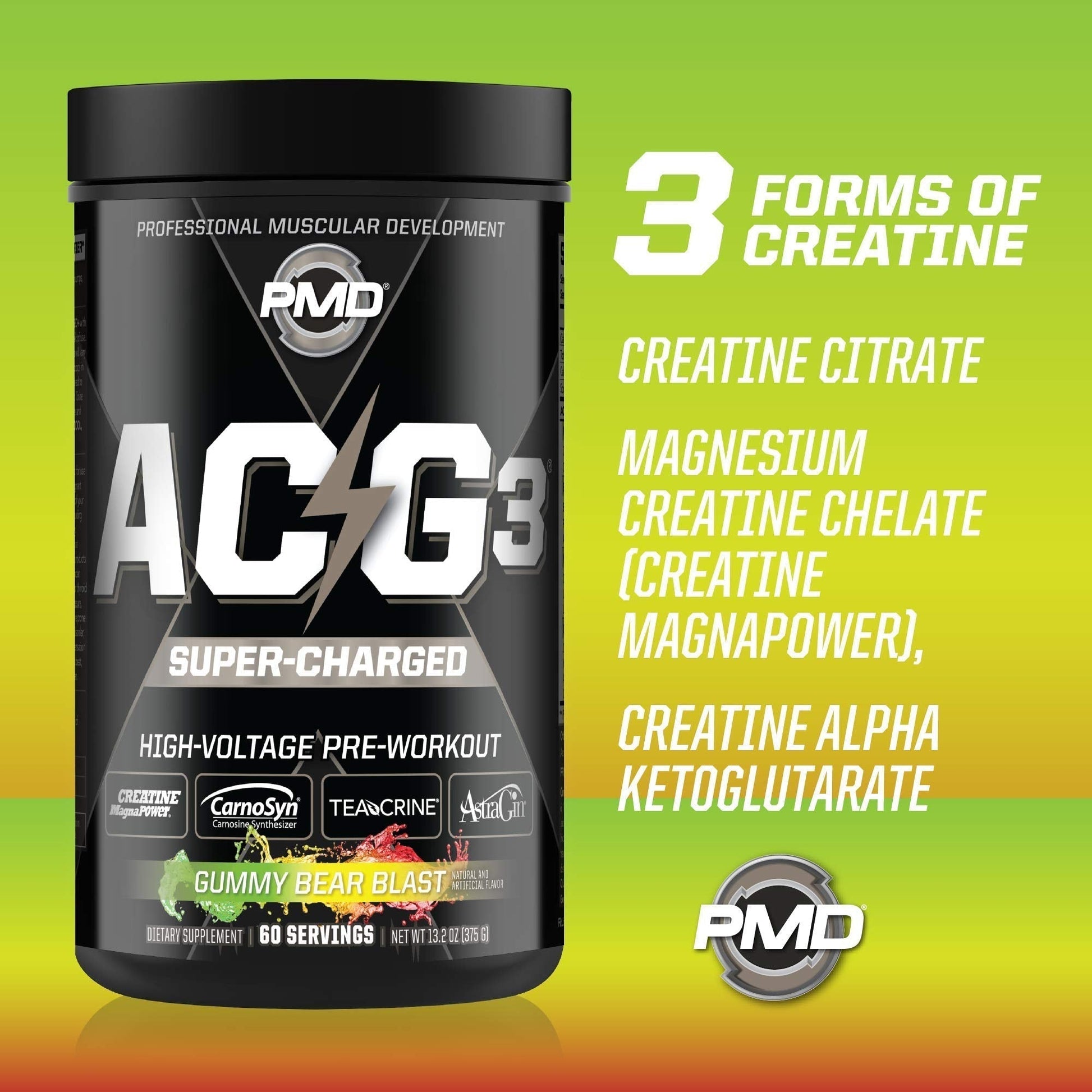 PMD Sports ACG3 Supercharged - Pre Workout - Powerful Strength, High Energy, Maximize PMD uk supplements
