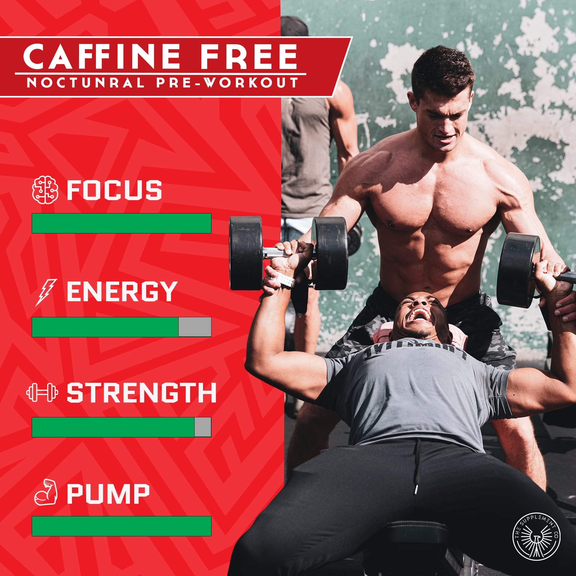 The Supplement Co Nocturnal Pre Workout - No Caffeine Night Time Preworkout for Men The Supplement Co uk supplements