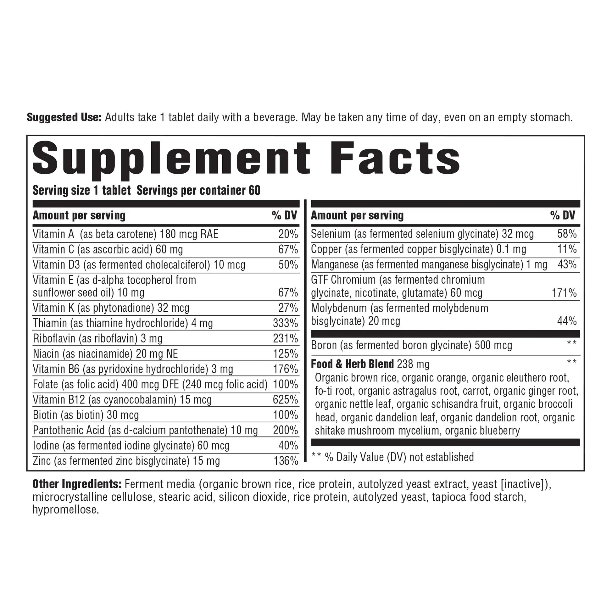 INNATE Response Formulas Men's One Daily Iron Free - Daily Multivitamin For Men Free of Iron - With B Vitamins Innate Response Formulas uk supplements