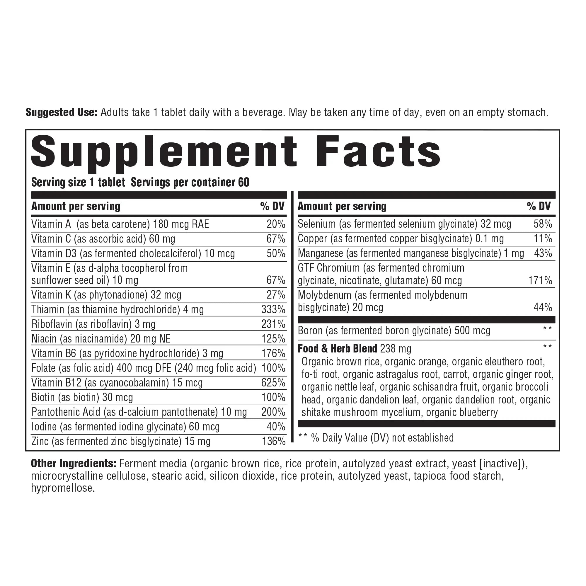 INNATE Response Formulas Men's One Daily Iron Free - Daily Multivitamin For Men Free of Iron - With B Vitamins Innate Response Formulas uk supplements