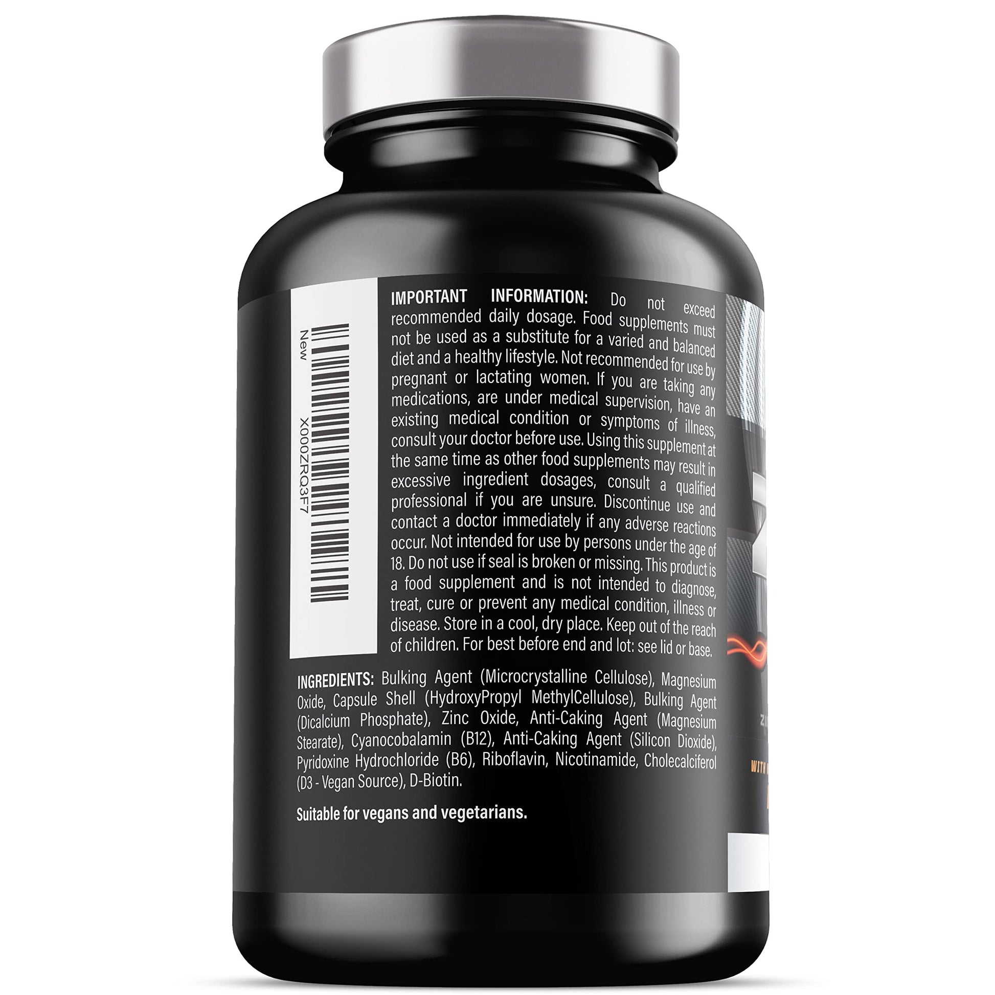 ZM6 - High Strength Zinc Magnesium Supplement - Zinc and Magnesium Tablets Iron Labs Nutrition uk supplements