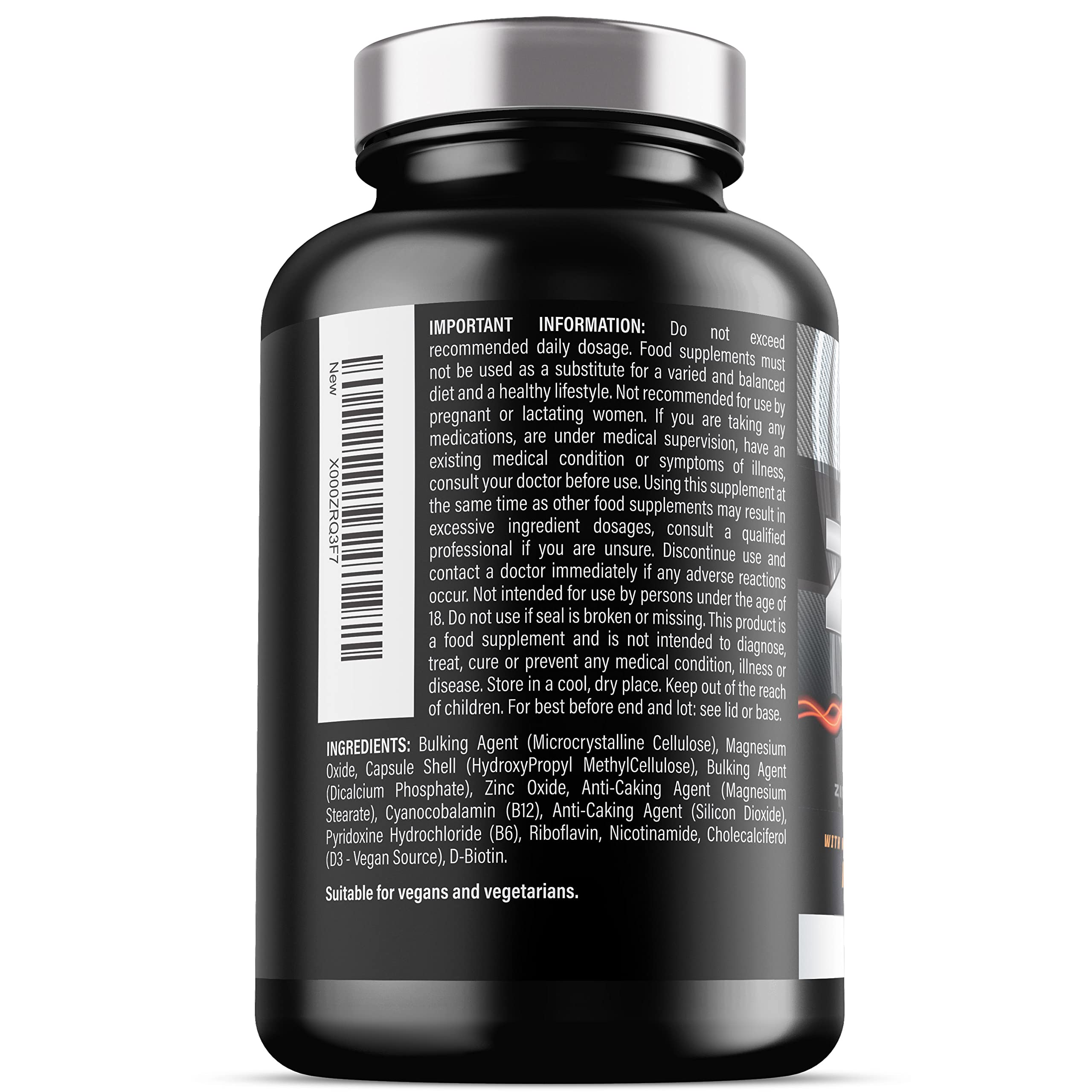 ZM6 - High Strength Zinc Magnesium Supplement - Zinc and Magnesium Tablets Iron Labs Nutrition uk supplements