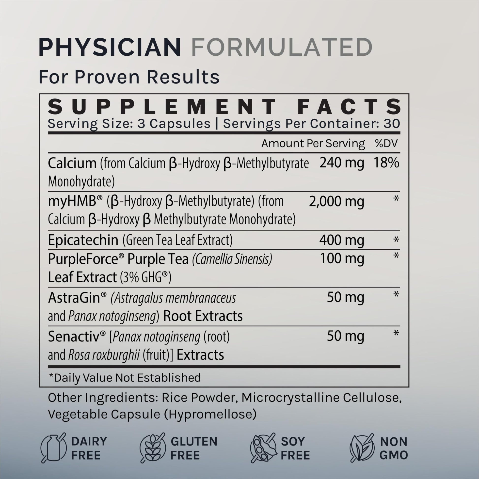 InfiniWell Strength - Muscle Recovery Supplements for Healthy Aging - HMB Supplement for Stamina, Endurance, Strength Gains & Mobility - Nourish Healthy Muscle Mass & Tissue Quality (90 Capsules) InfiniWell uk supplements