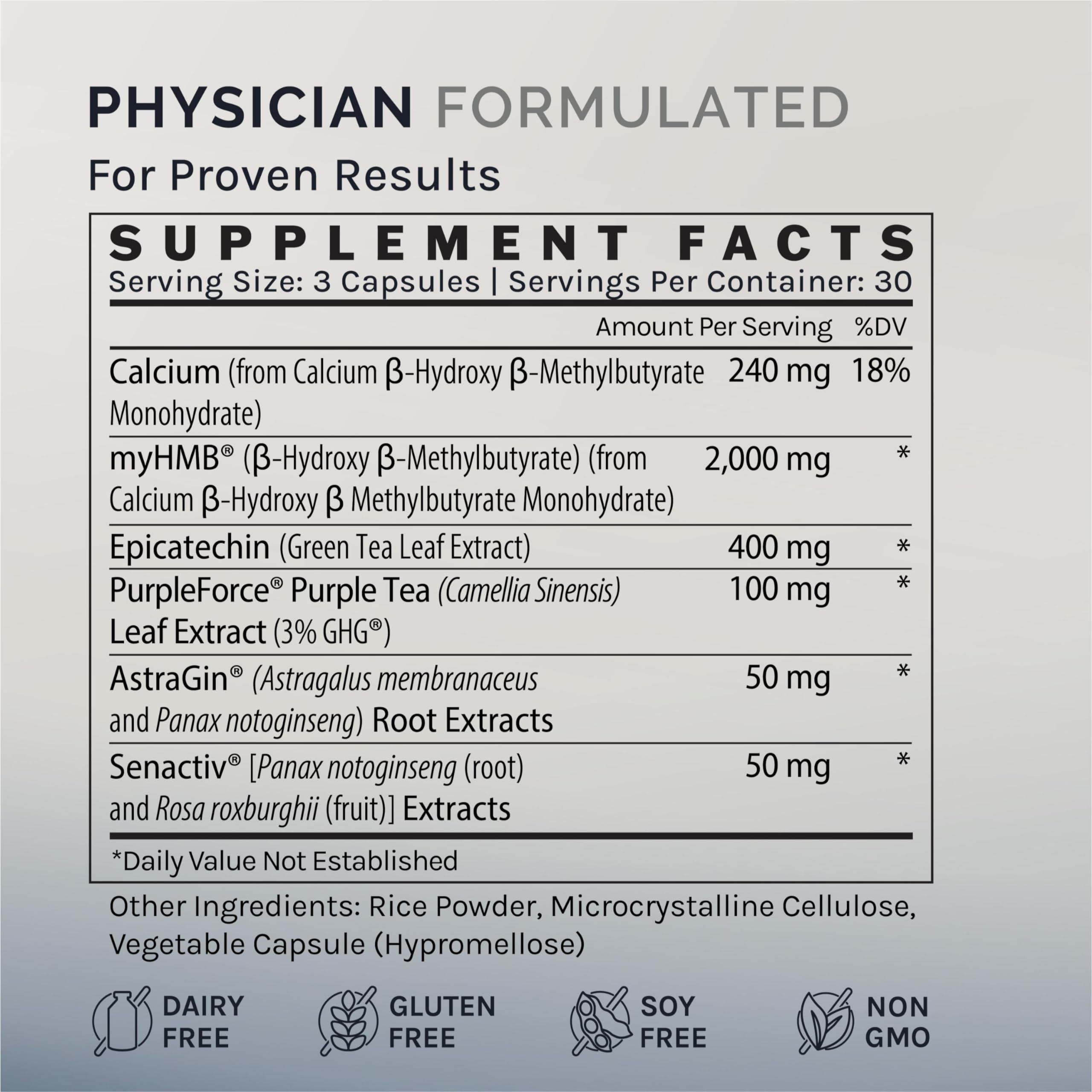 InfiniWell Strength - Muscle Recovery Supplements for Healthy Aging - HMB Supplement for Stamina, Endurance, Strength Gains & Mobility - Nourish Healthy Muscle Mass & Tissue Quality (90 Capsules) InfiniWell uk supplements