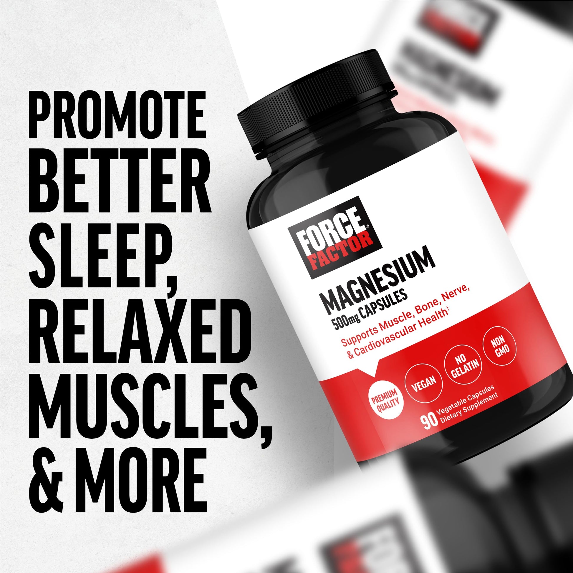 Force Factor Magnesium Complex Supplement to Support Muscles, Bones, Nerves, and Cardiovascular Health, Magnesium Glycinate, Magnesium Citrate, and Magnesium Oxide, Vegan, Non-GMO, 90 Capsules Force Factor uk supplements