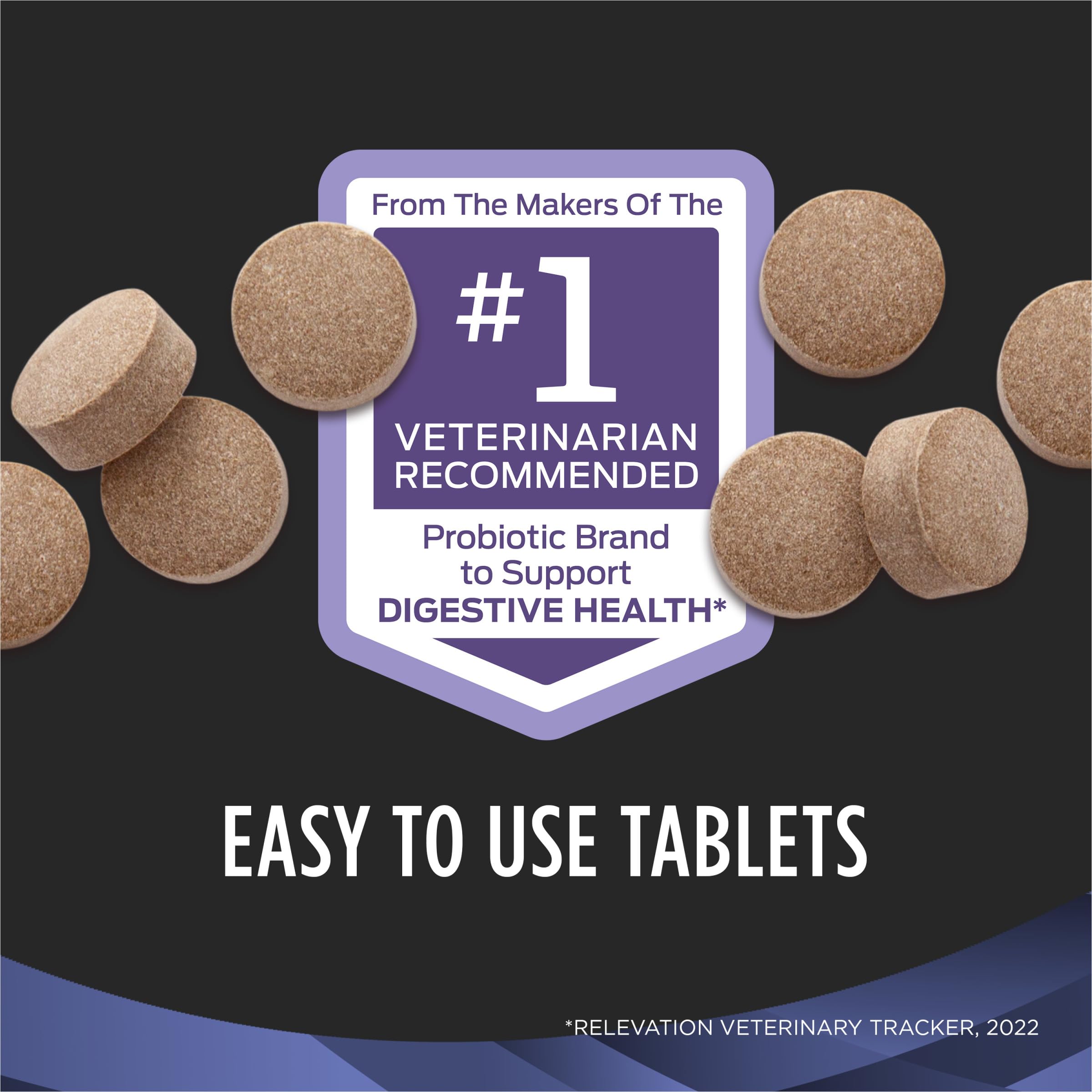 Purina Pro Plan Veterinary Supplements FortiFlora Daily Probiotics for Dogs Chewable Tablets for Digestive Gut Health and Diarrhea - 90 ct. Canister Pro Plan Veterinary Diets uk supplements