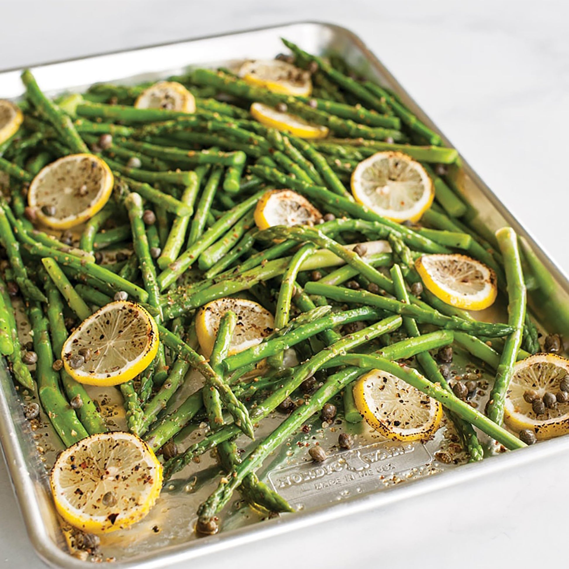 Nordic Ware Naturals 3 Piece Set - USA Made Aluminum Commercial Quality Sheet Pan for Baking or Roasting, Encapsulated Galvanized Steel Rim Prevents Warping; Half Sheet, Jelly Roll and Quarter Sheet Nordic Ware uk supplements