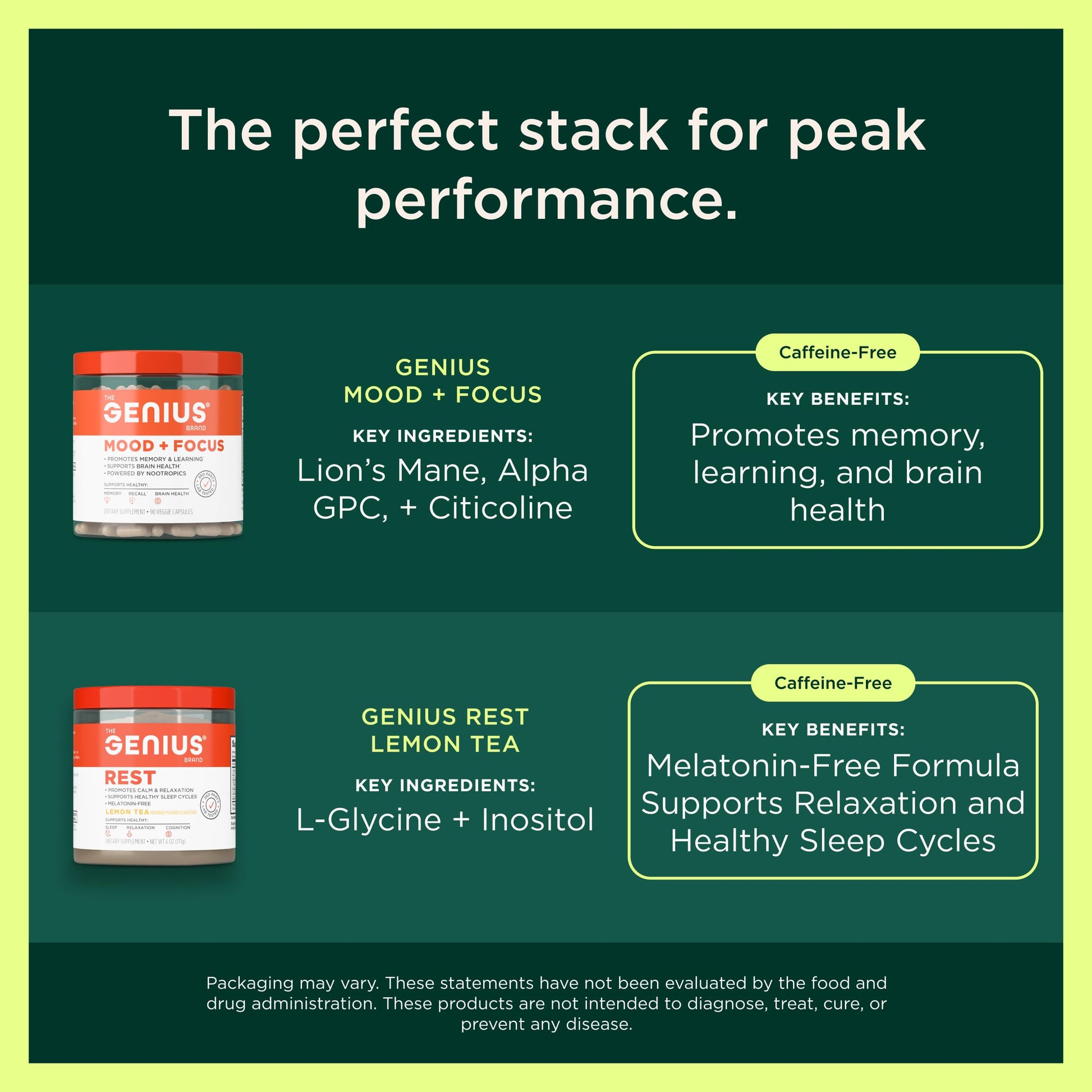 The Genius Brand Rise + Shine Nootropic – Cordyceps & Rhodiola Rosea – Caffeine-Free Energy & Mood Support – Focus, Clarity & Emotional Balance – 30 Servings The Genius Brand uk supplements