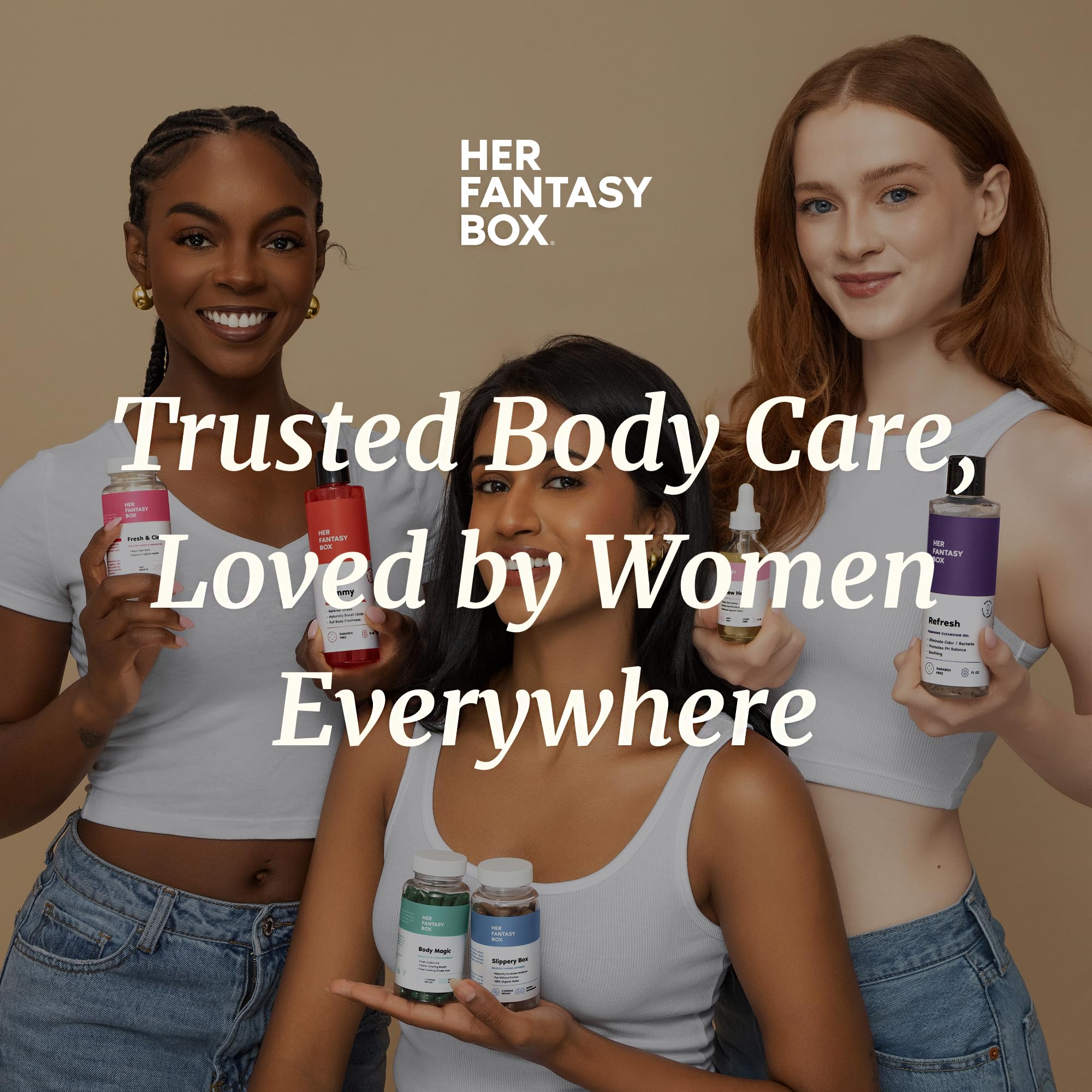 Her Fantasy Box | Healthy Box | Vaginal Probiotics for Women – Prebiotics + Advanced Lactobacillus Blend – Hormonal Balance, PMS Relief – Feminine Health Support with Cranberry & D-Mannose Her Fantasy Box uk supplements