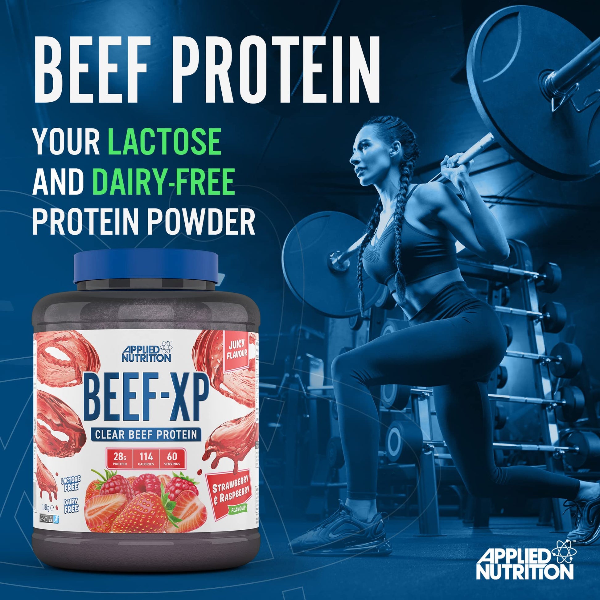 Applied Nutrition Beef XP - Clear Hydrolysed Beef Protein Isolate, Fruit Juice Style, Dairy Free Beef Protein Powder Applied Nutrition uk supplements