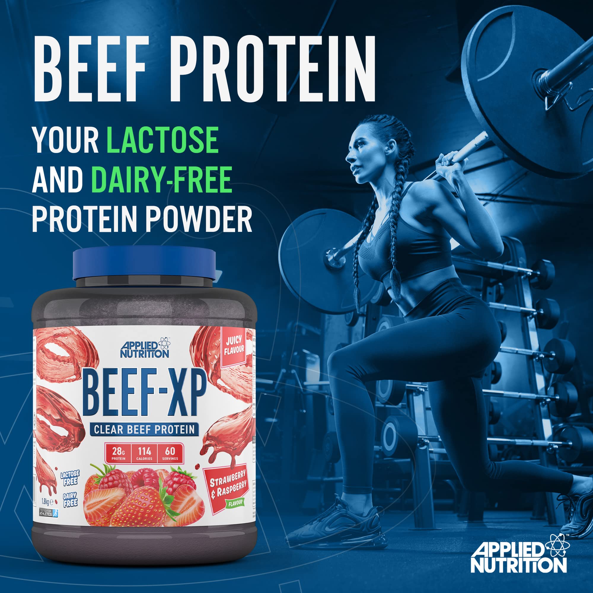 Applied Nutrition Beef XP - Clear Hydrolysed Beef Protein Isolate, Fruit Juice Style, Dairy Free Beef Protein Powder Applied Nutrition uk supplements