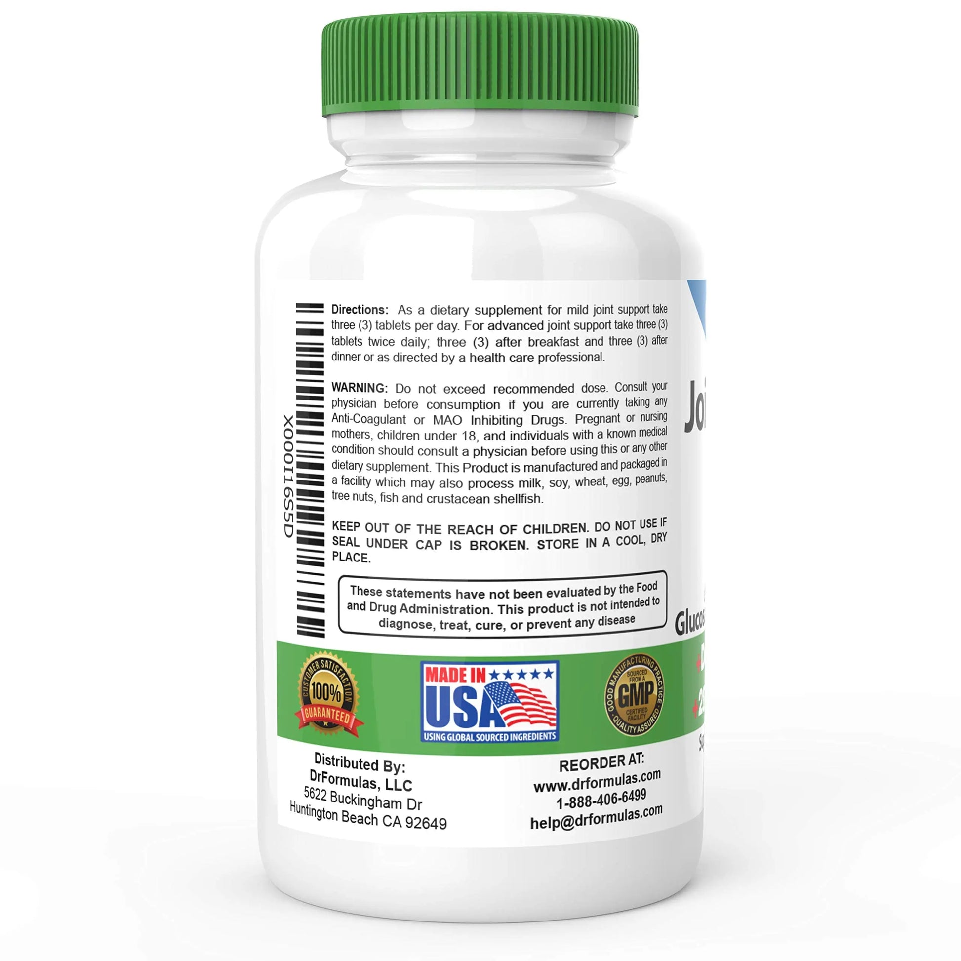 DrFormulas Joint Support Supplements for Men & Women | Glucosamine Chondroitin Msm, (Mendamine) 60 Day Supply DrFormulas uk supplements