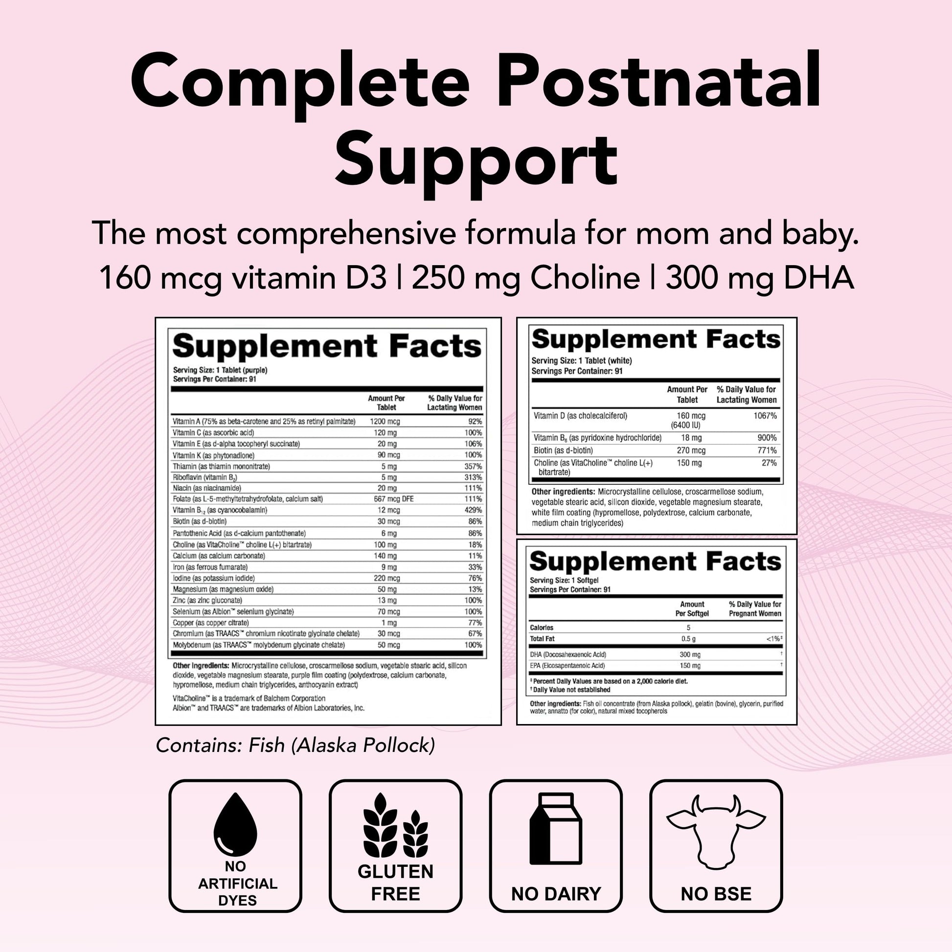 Theralogix TheraNatal Lactation Complete Postnatal Vitamin Supplement - 13-Week Theralogix uk supplements