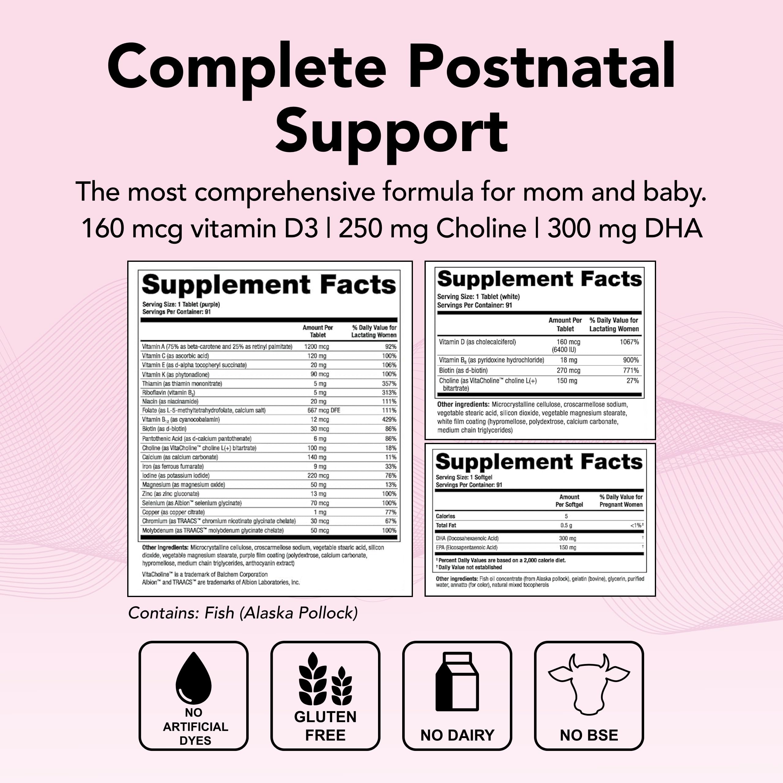 Theralogix TheraNatal Lactation Complete Postnatal Vitamin Supplement - 13-Week Theralogix uk supplements