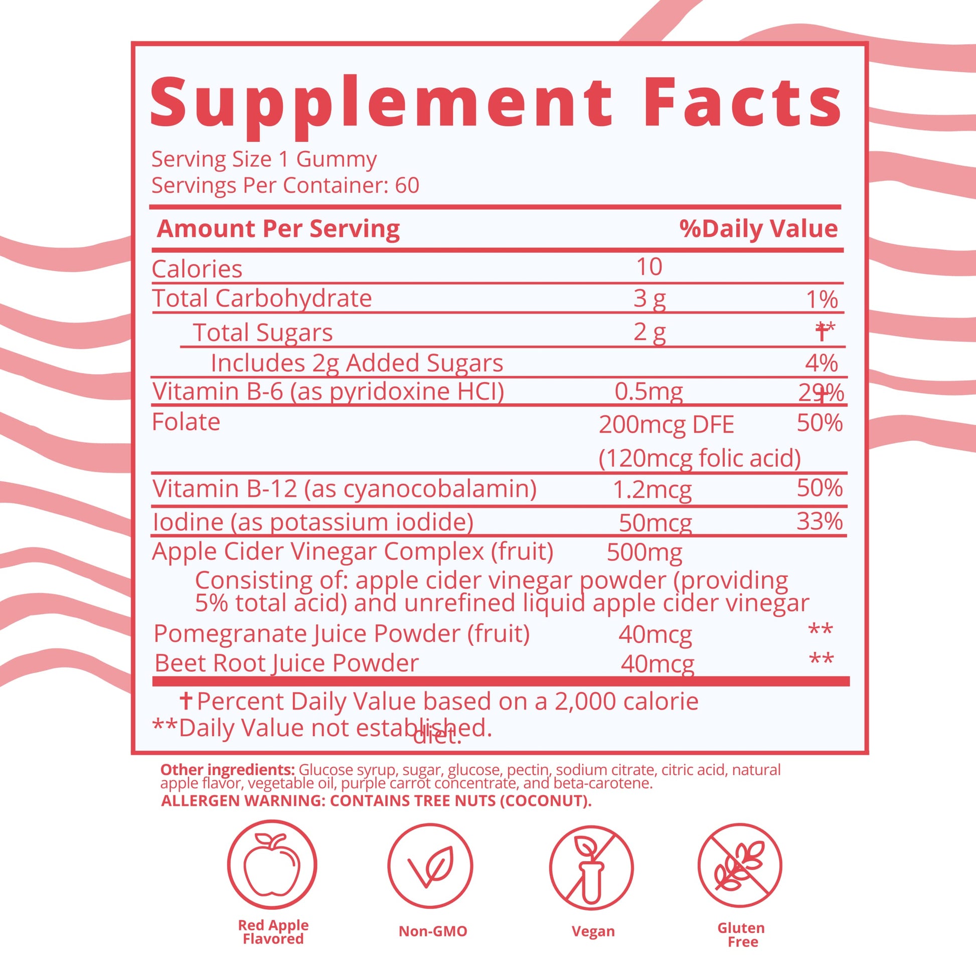 Baby Blues Apple Cider Vinegar Gummies - Vegan, Non-GMO & Gluten-Free, Postpartum Dietary Supplement Baby Blues uk supplements