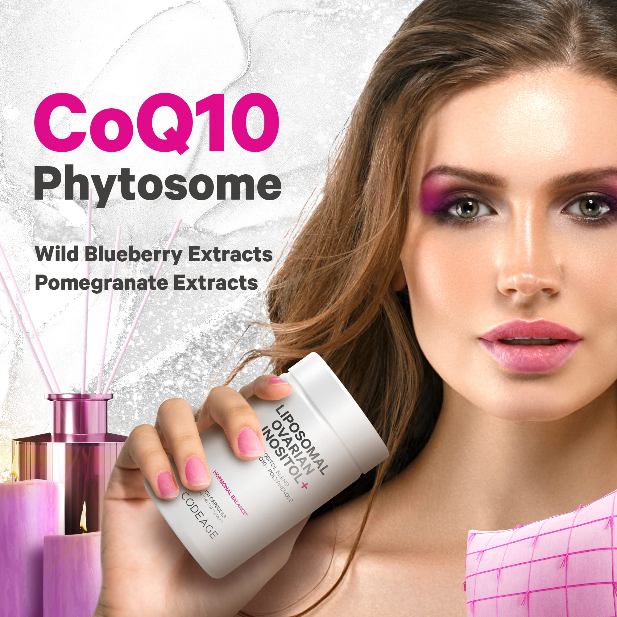 Codeage Liposomal Ovarian Inositol + Supplement - Myo-Inositol, D-Chiro-Inositol Codeage uk supplements