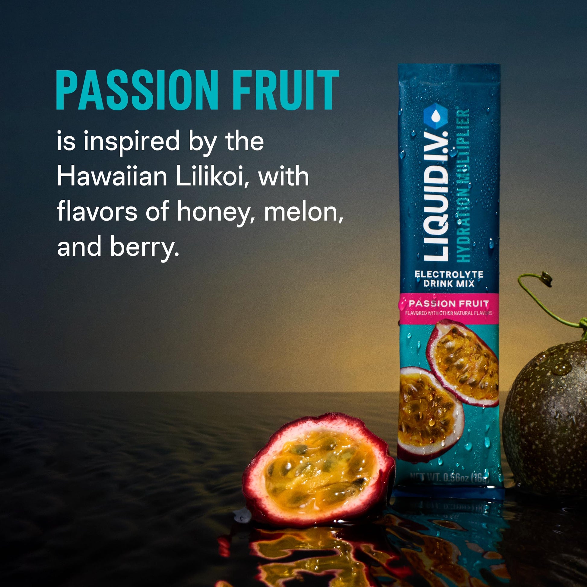 Liquid I.V.® Hydration Multiplier - Passion Fruit | Electrolyte Powder Drink Mix | 3 Pack (48 Servings) Liquid I.V. uk supplements