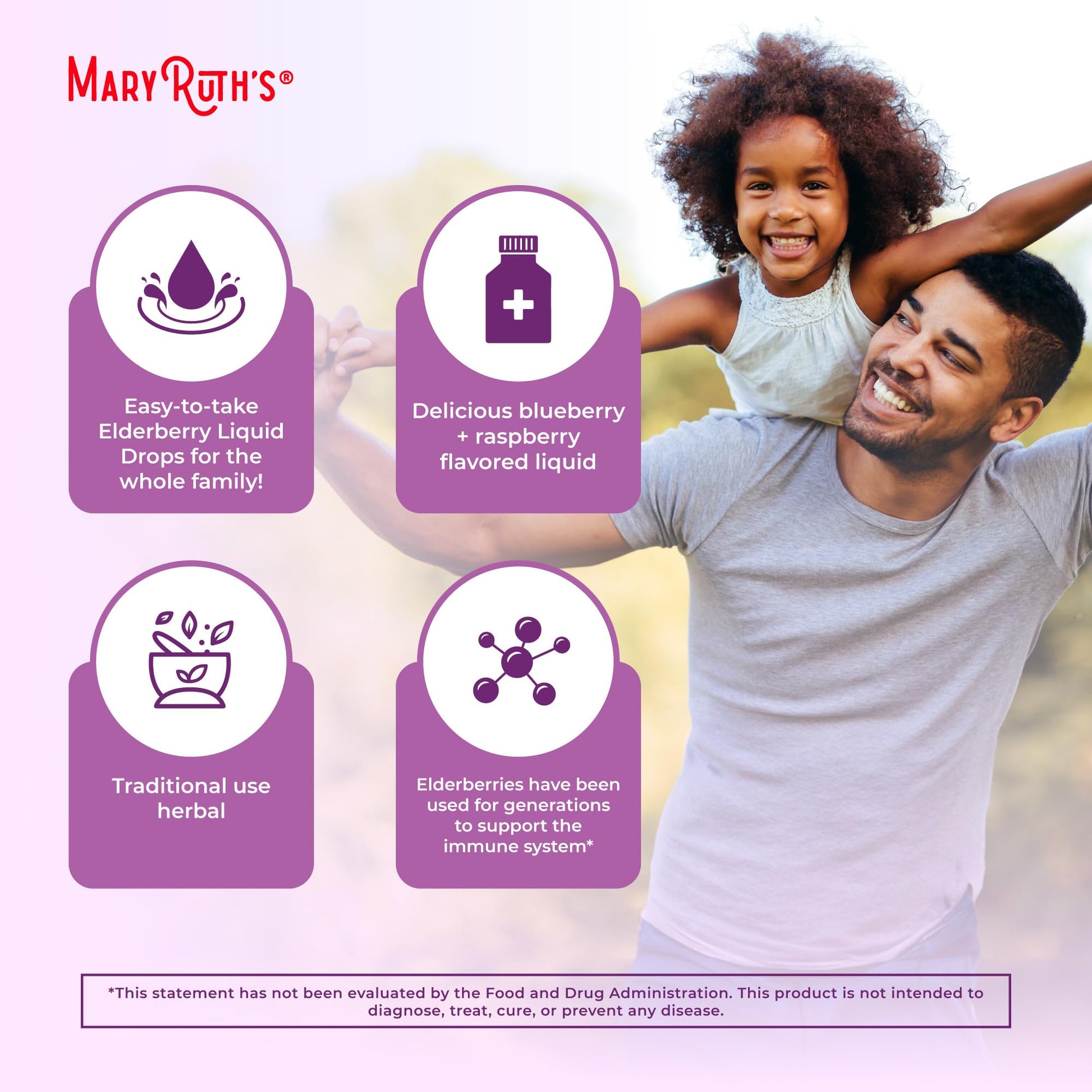 MARYRUTH'S Elderberry Liquid Drops for Adults & Kids | Immune Support | Antioxidant | Overall Wellness | Elder Berry Extract | USDA Organic | Sugar Free | Vegan | Non-GMO | Gluten Free | 1 Fl Oz MARYRUTH'S uk supplements