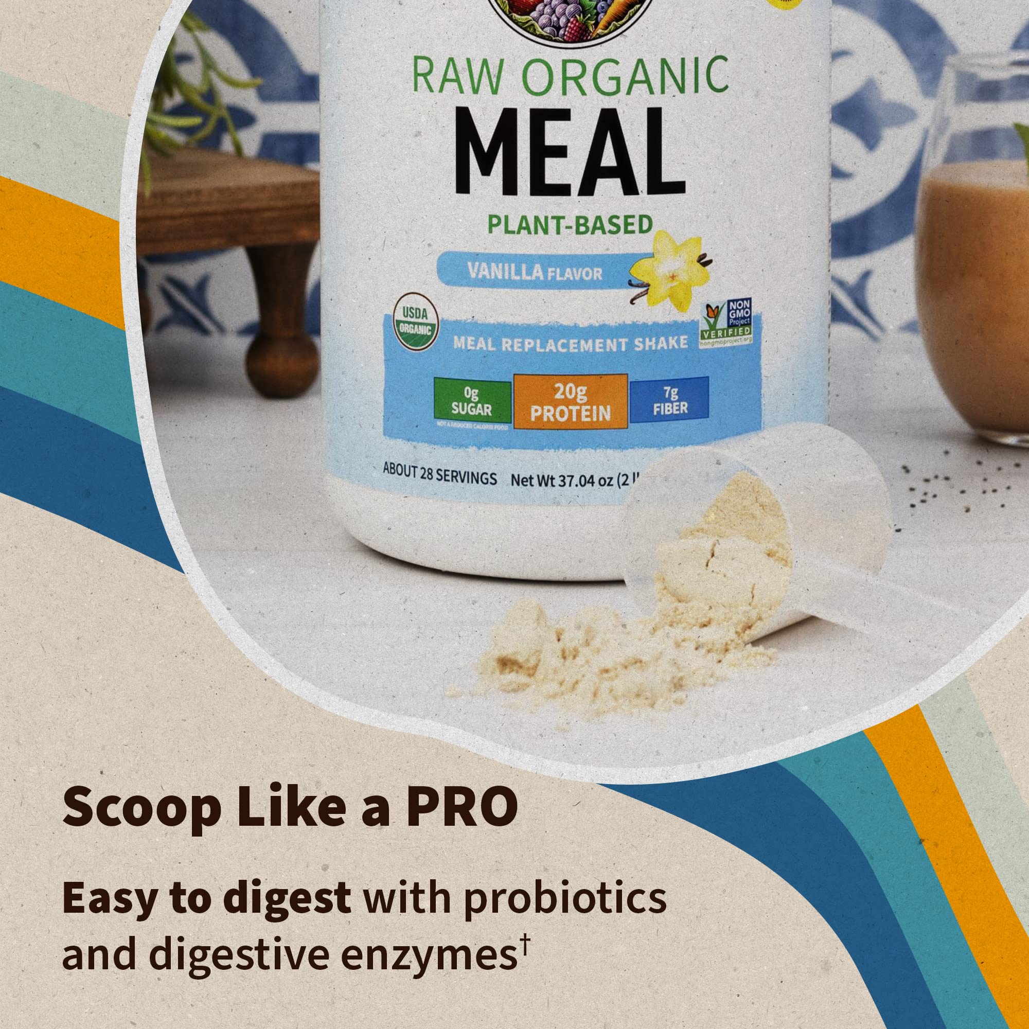 Garden of Life Vegan Protein Powder - Raw Organic Meal Replacement Garden of Life uk supplements