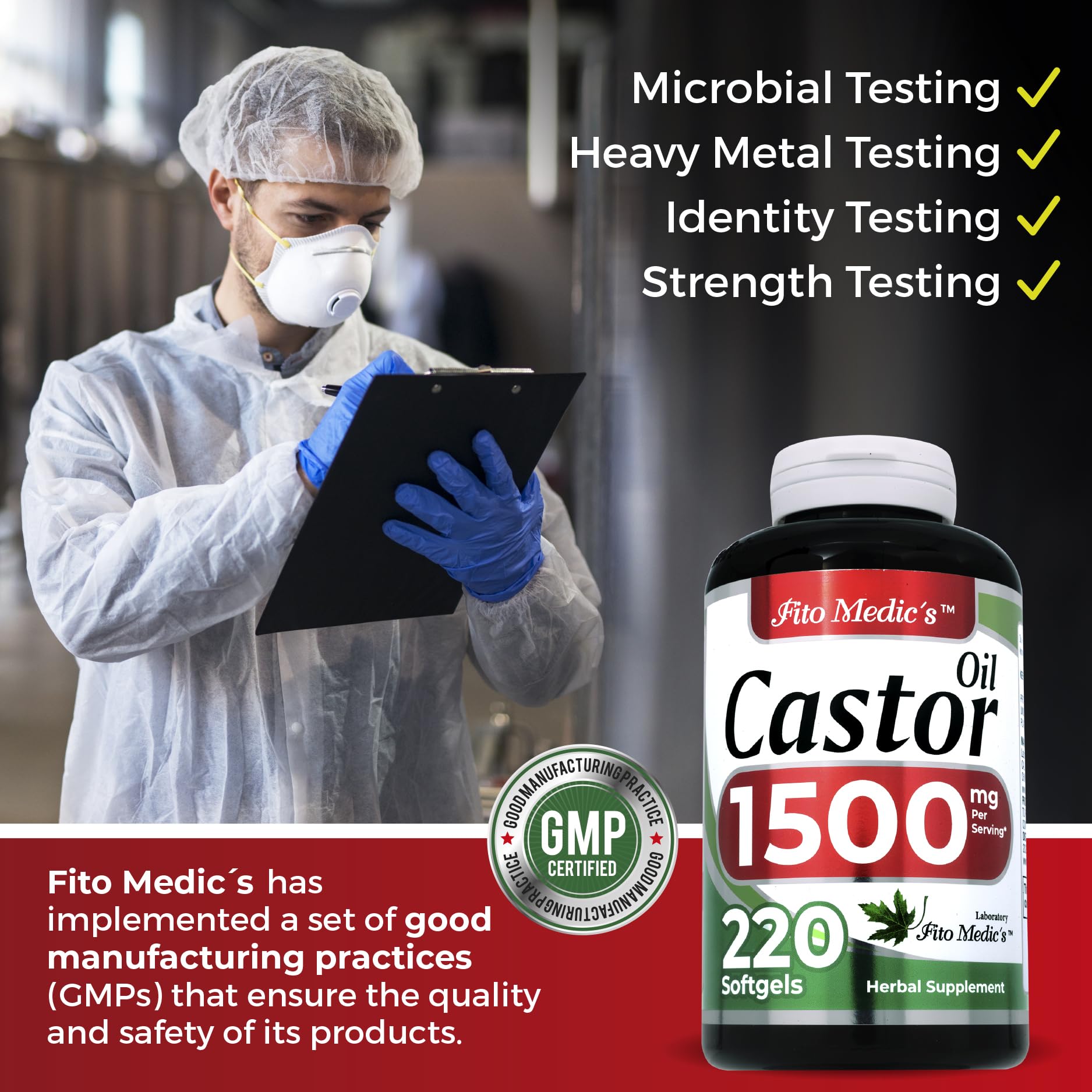 Lab | castor oil pills |220 softgels |1500 mg| castor oil capsules | castor oil capsules organic FITO MEDIC'S uk supplements