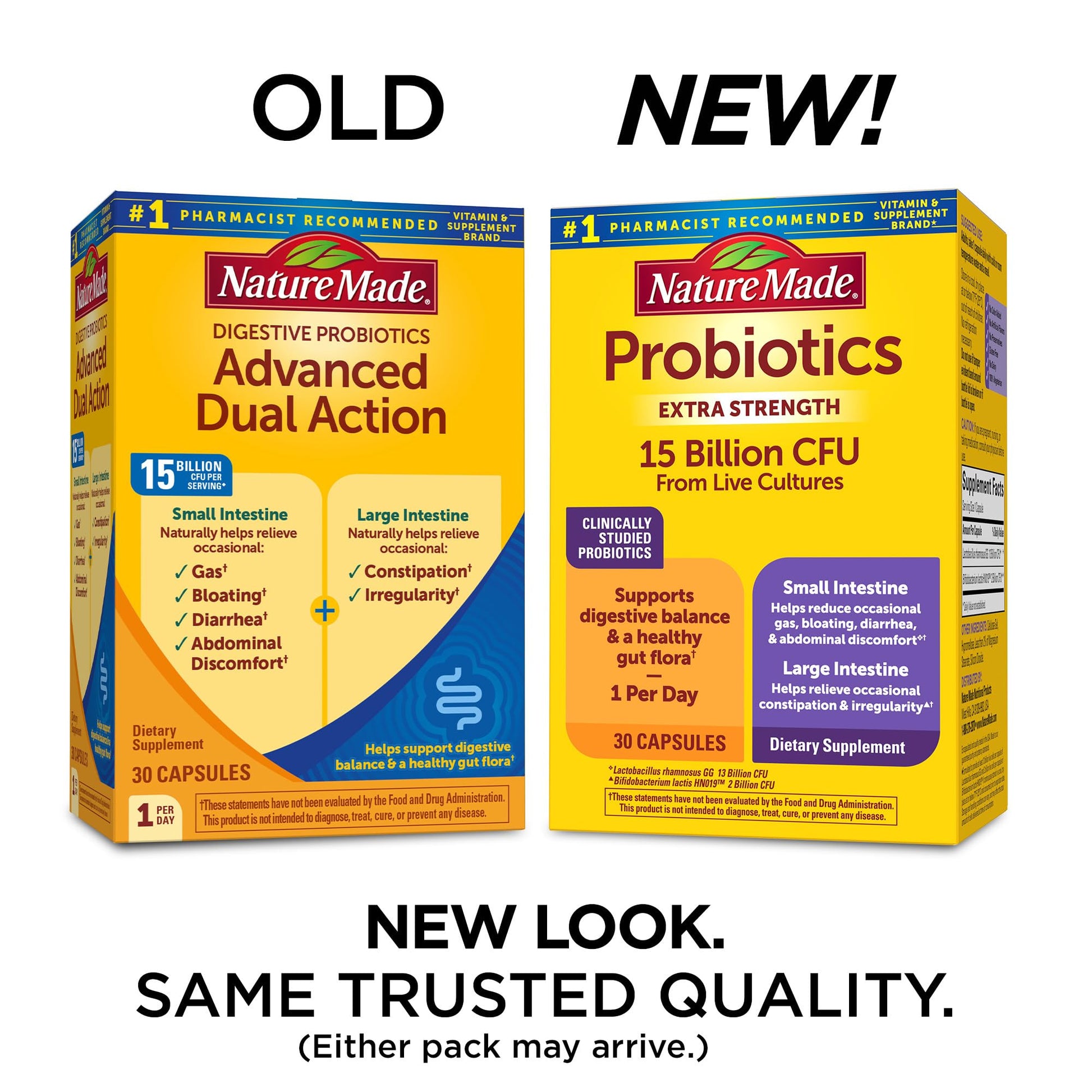 Nature Made Probiotics for Digestive Health Extra Strength 15 Billion CFU from Live Cultures, Probiotics for Women and Men, 30 Probiotic Capsules, 30 Day Supply Nature Made uk supplements