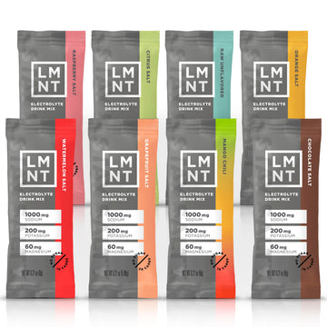 LMNT Zero Sugar Electrolytes - Sample Pack | Drink Mix | 8-Count Drink LMNT uk supplements