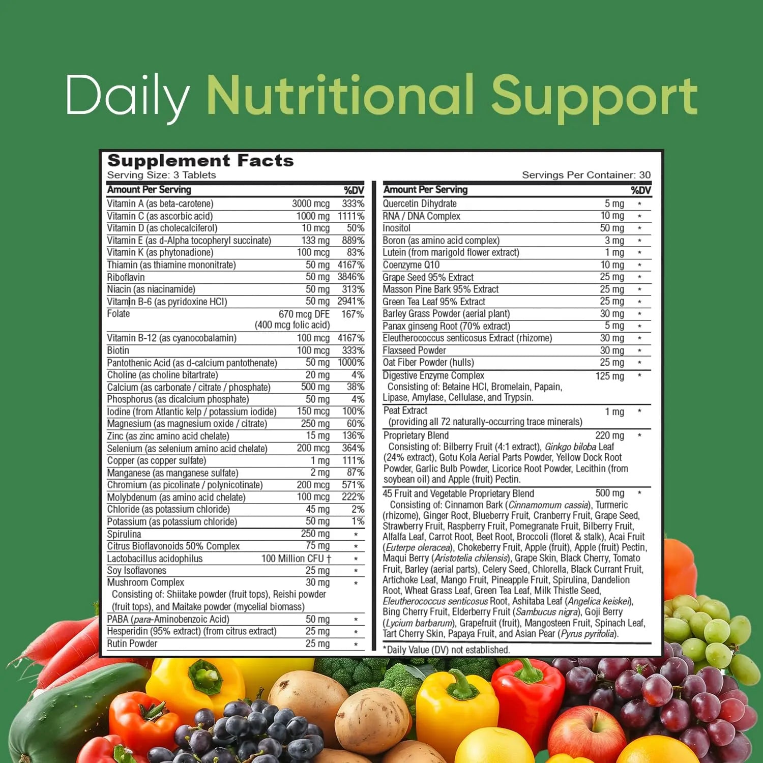BioSource Labs Vibrant Life Multivitamin with Probiotics, Digestive Enzymes & B-Complex – Over 45 Fruits and Veggies BioSource Labs uk supplements