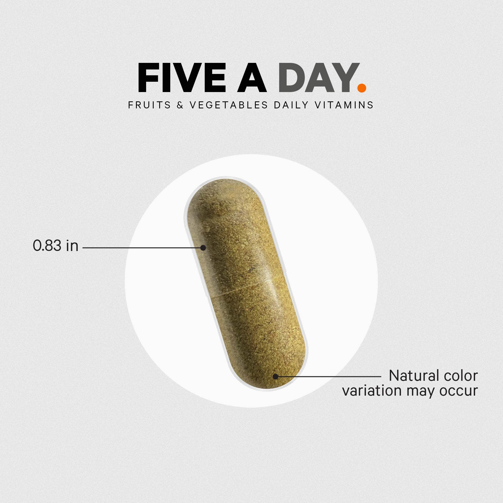 Codeage Instantfood Five A Day – Fruits & Vegetables Capsule Supplement – Whole Food Phytonutrients – 15 Fruits and Veggies Blend - Vegan, Non-GMO – 30 Capsules Codeage uk supplements