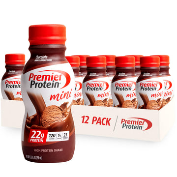 Premier Protein Shake MINIs, Chocolate, 22g Protein, 120 Calories, 1g Sugar, 8.75fl oz Premier Protein uk supplements
