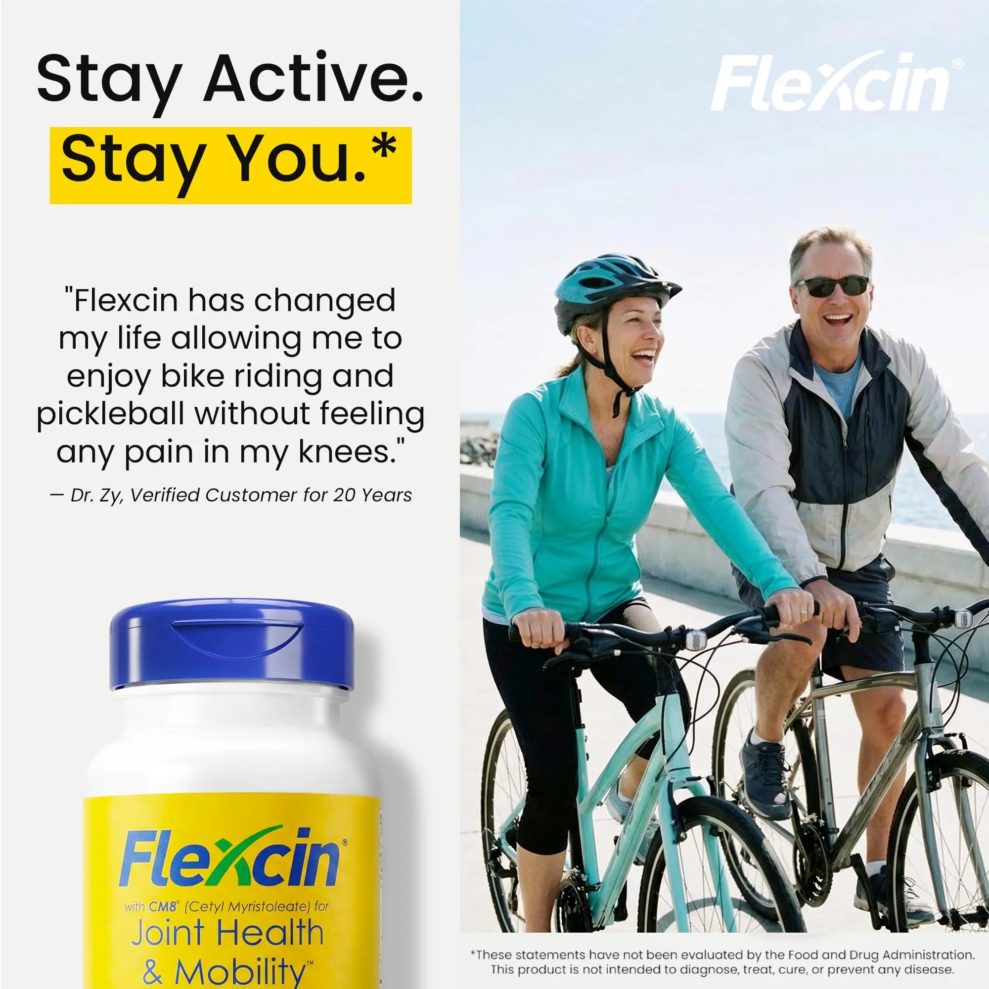 Flexcin Joint Health & Mobility Formula with CM8 (Cetyl Myristoleate) - Joint Supplements for Men and Women with Glucosamine, MSM, Collagen Type II - 90 Capsules Flexcin uk supplements