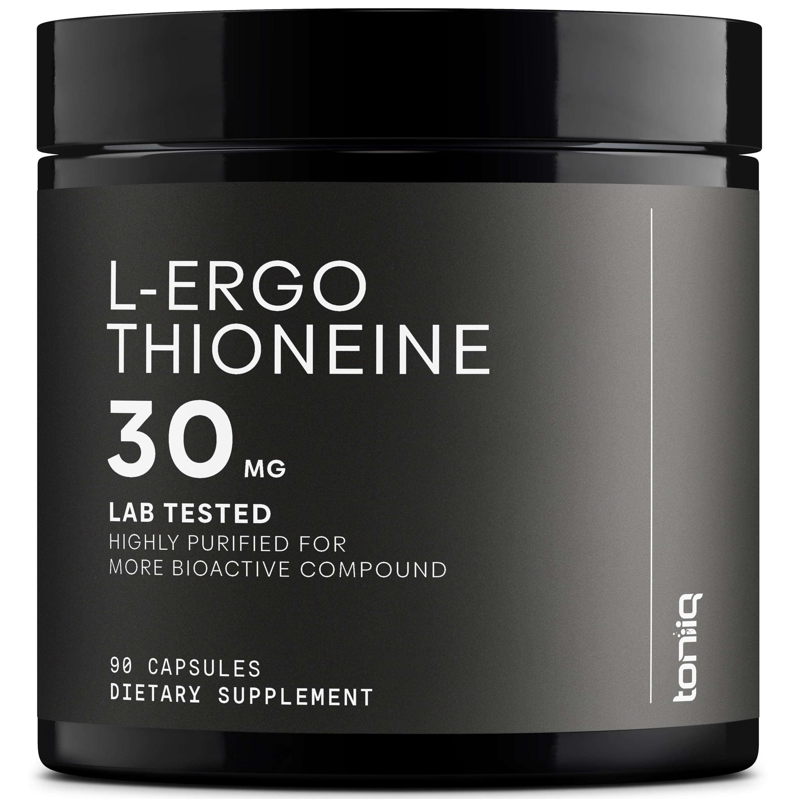 Ergothioneine with Clinically Studied MitoPrime® - High Potency 30mg with 98% Purity - Fermentation-Based L Ergothioneine Supplement - Longevity and Immune Support - Third-Party Tested, 90 Capsules Toniiq uk supplements