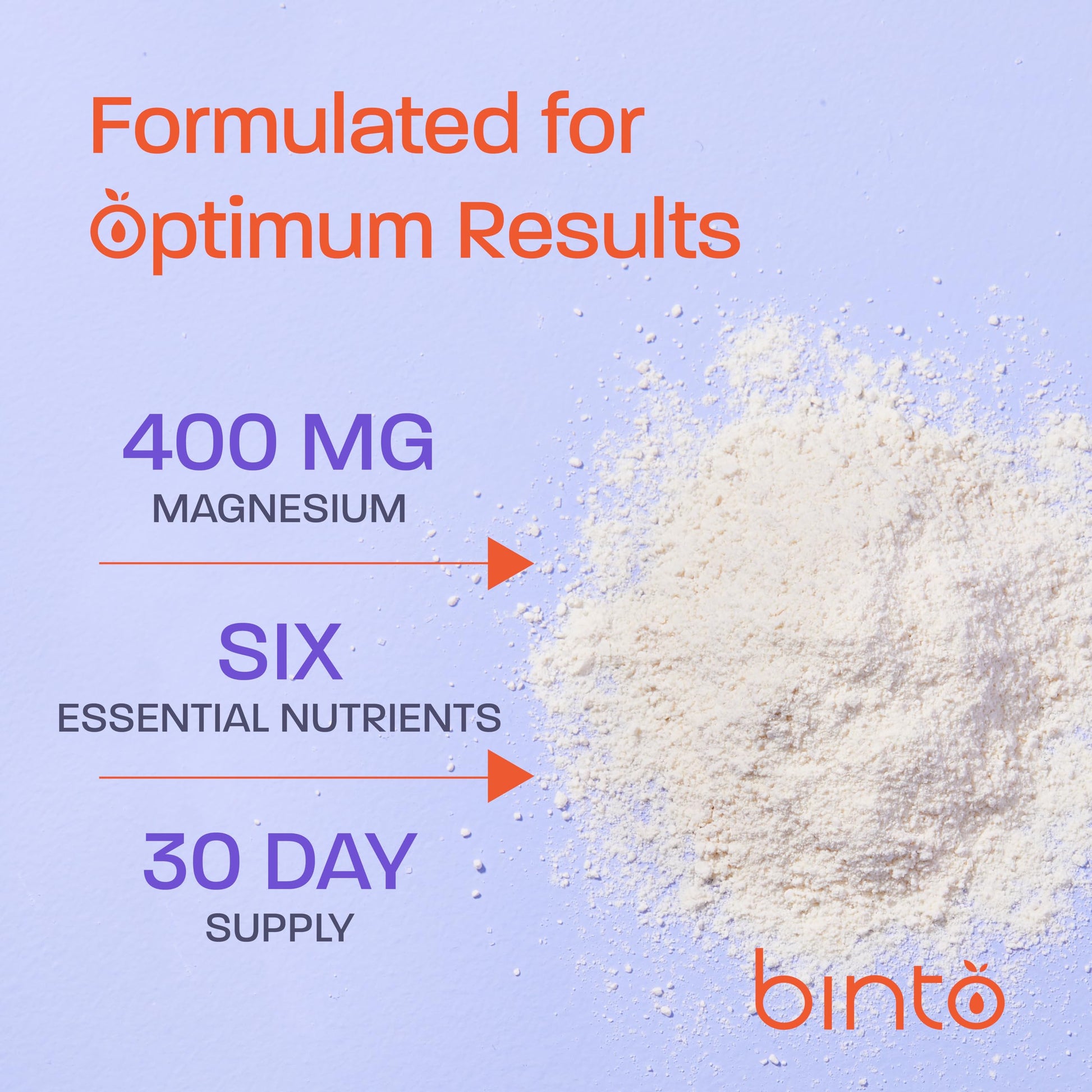 Binto Glow Down - Sleep Better & De-Stress with Our Berry Vanilla Magnesium Drink Mix, Made in USA, Sugar-Free, Preservative-Free, Gluten-Free Drink Mix (60 Day Supply) Binto uk supplements