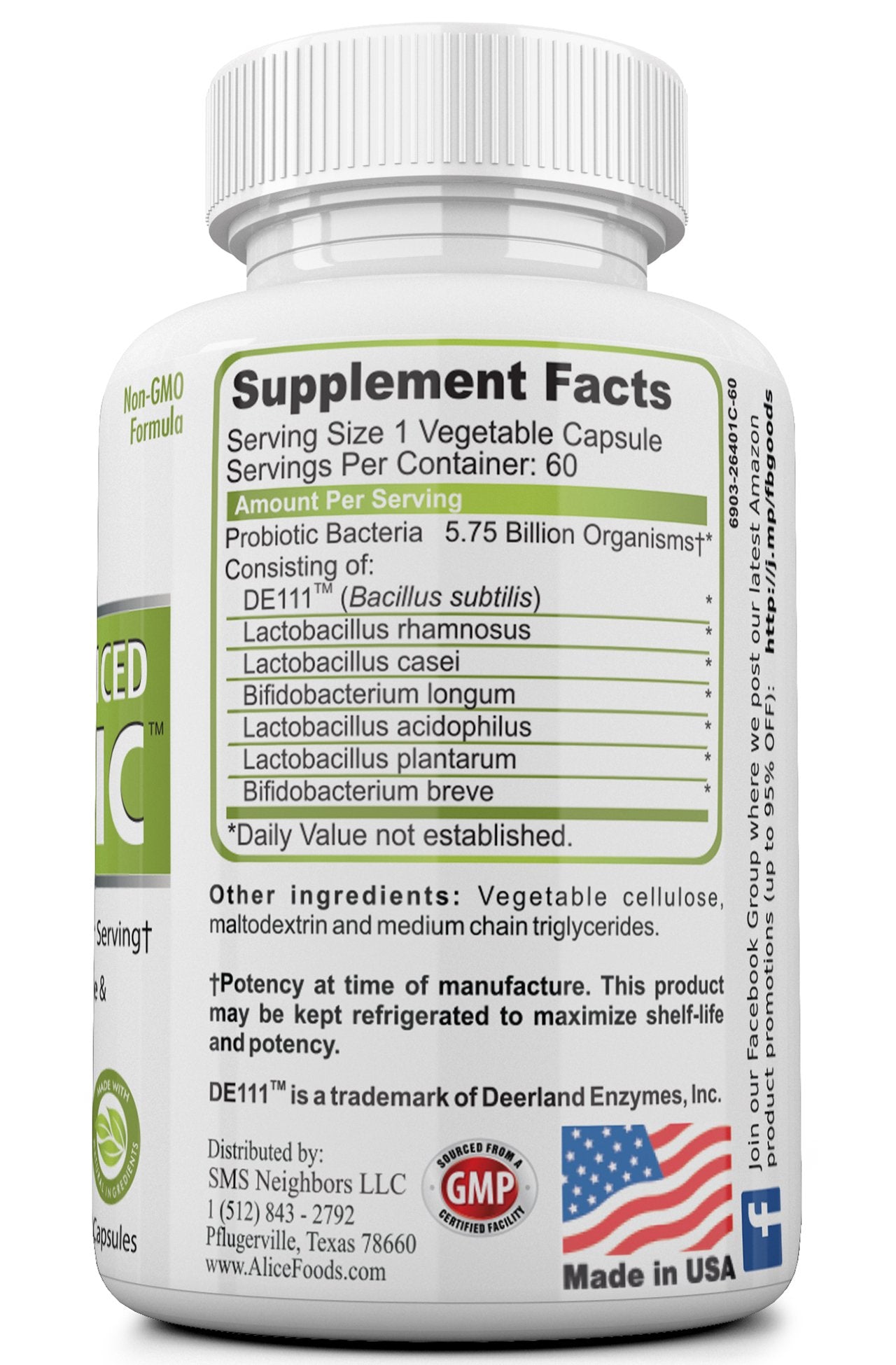 Fast Natural Bloating Relief - Bifidus Best Advanced Probiotic 60 Day + Kombucha Guide - Premium Probiotics for Men and Women - for Intestinal Problems, Bloating, Diarrhea, Gas, Bladder, UTI Alice Foods uk supplements