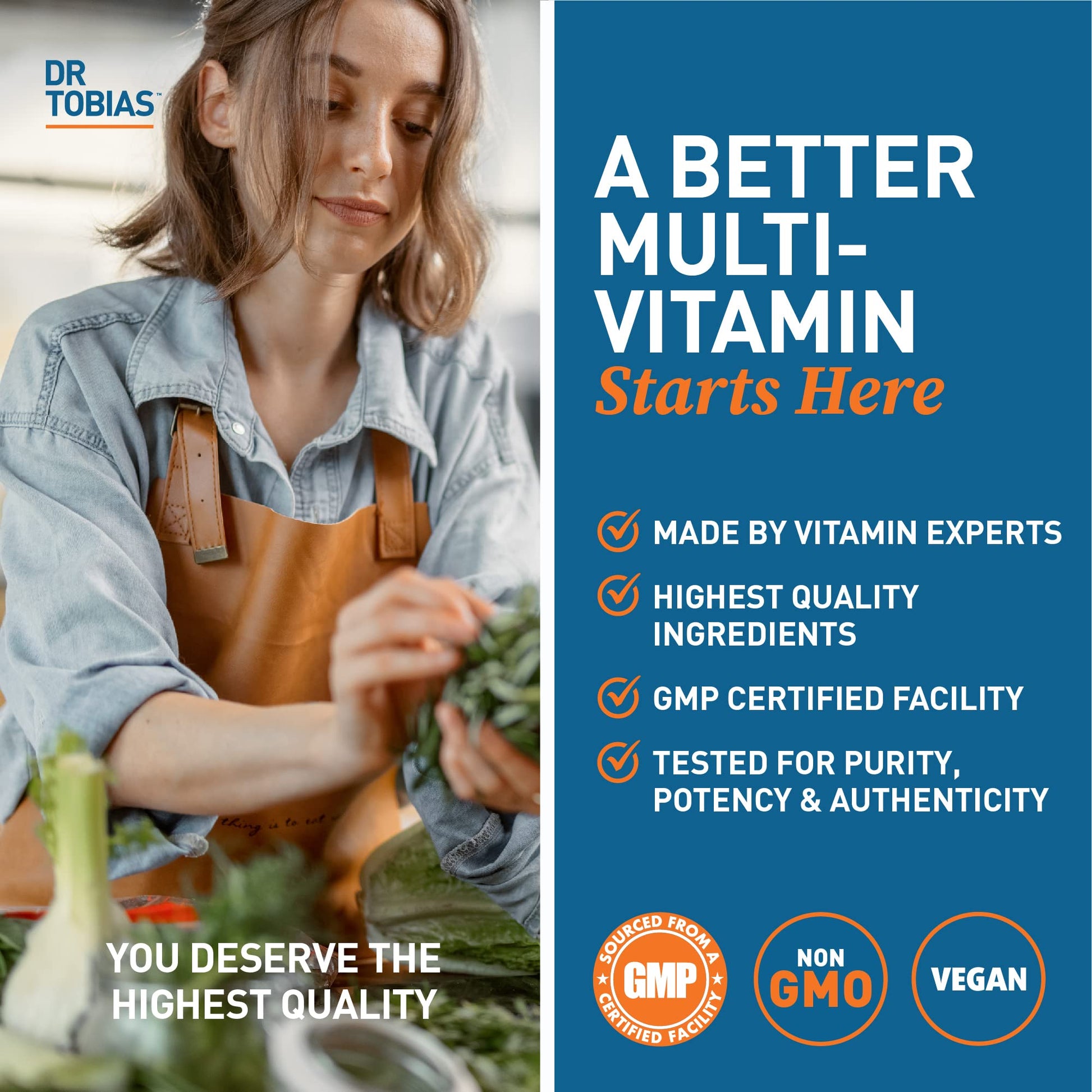 Dr. Tobias Adult Multivitamin for Women & Men, Energy & Immune Support from 42 Fruits Dr. Tobias uk supplements