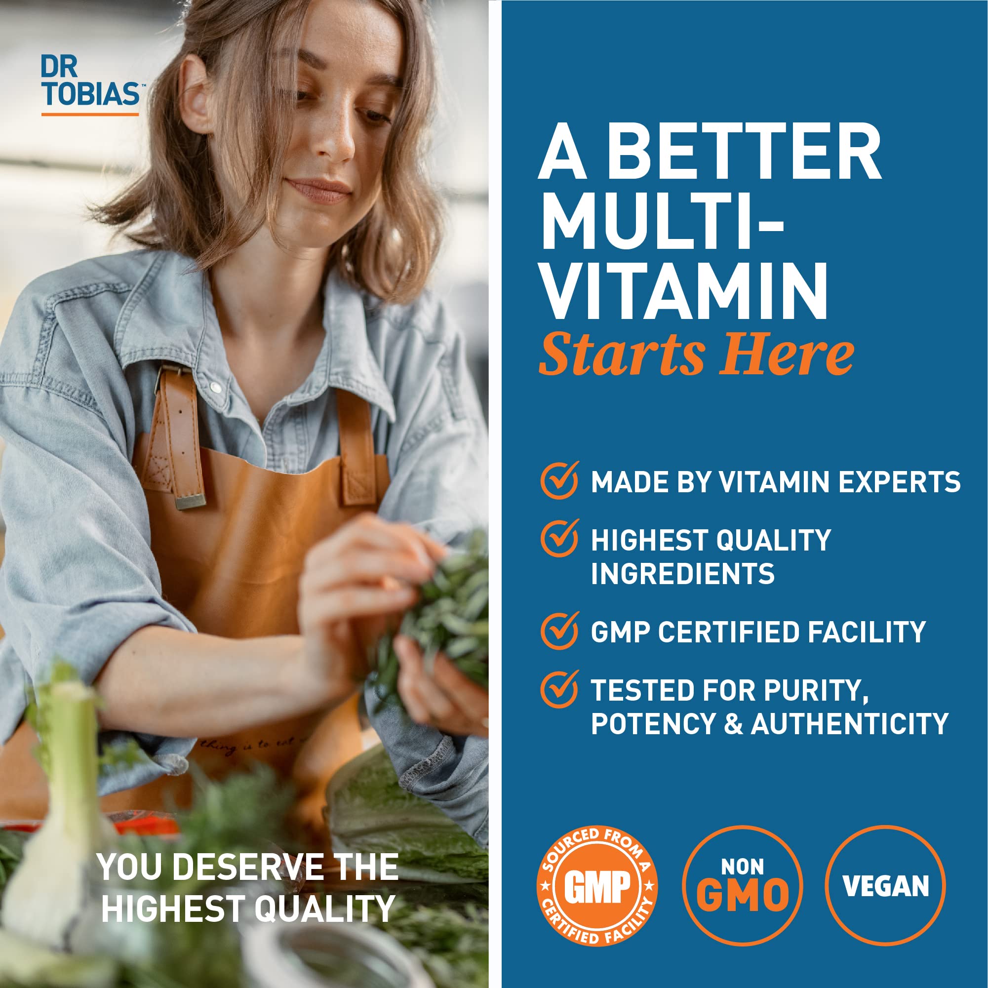 Dr. Tobias Adult Multivitamin for Women & Men, Energy & Immune Support from 42 Fruits Dr. Tobias uk supplements