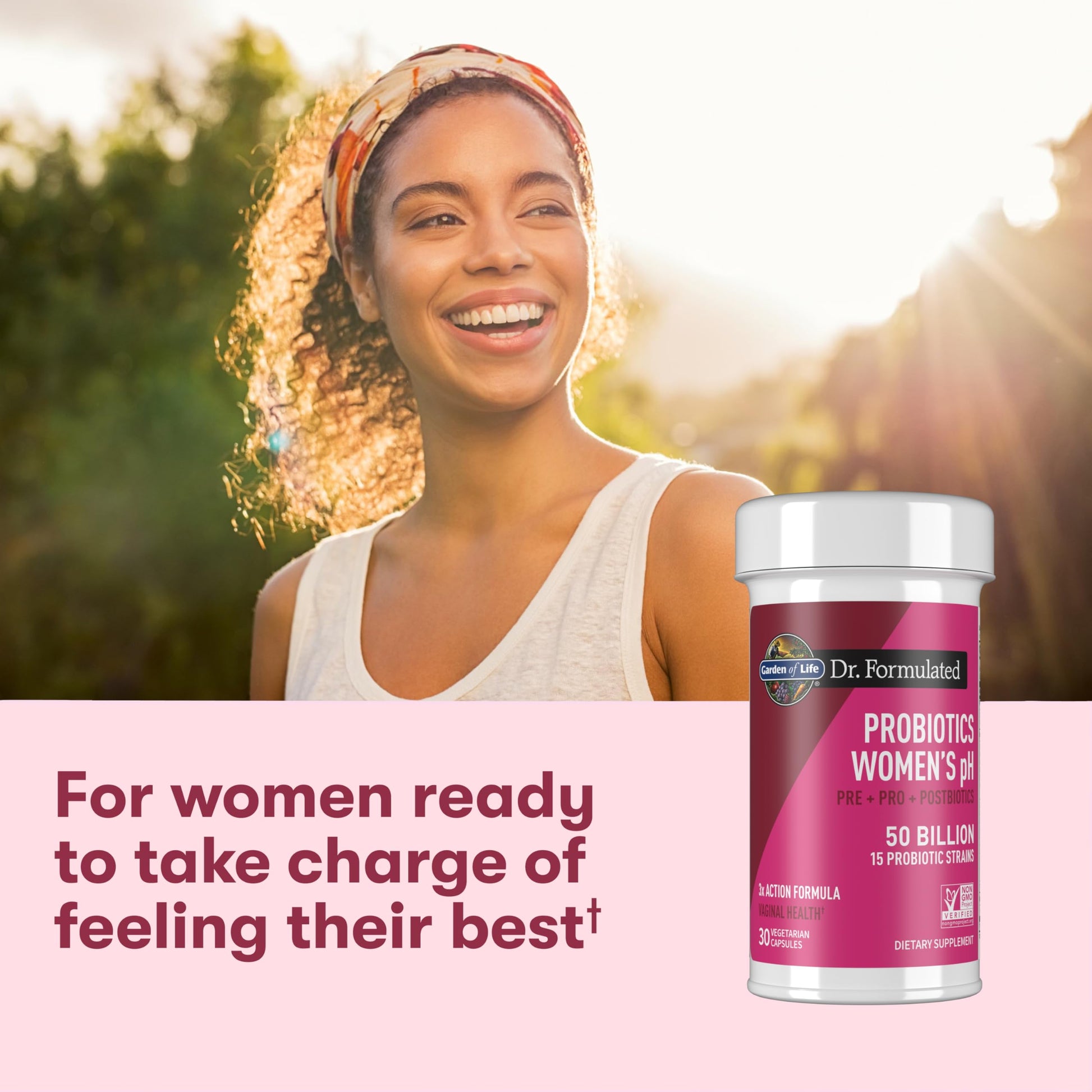 Garden of Life Dr Formulated Once Daily 3-in-1 Complete Prebiotics, Postbiotics & Probiotics for Women, PRE + PRO + POSTBIOTIC Supplement for Women’s Digestive, Immune & Vaginal Health, 30 Day Supply Garden of Life uk supplements