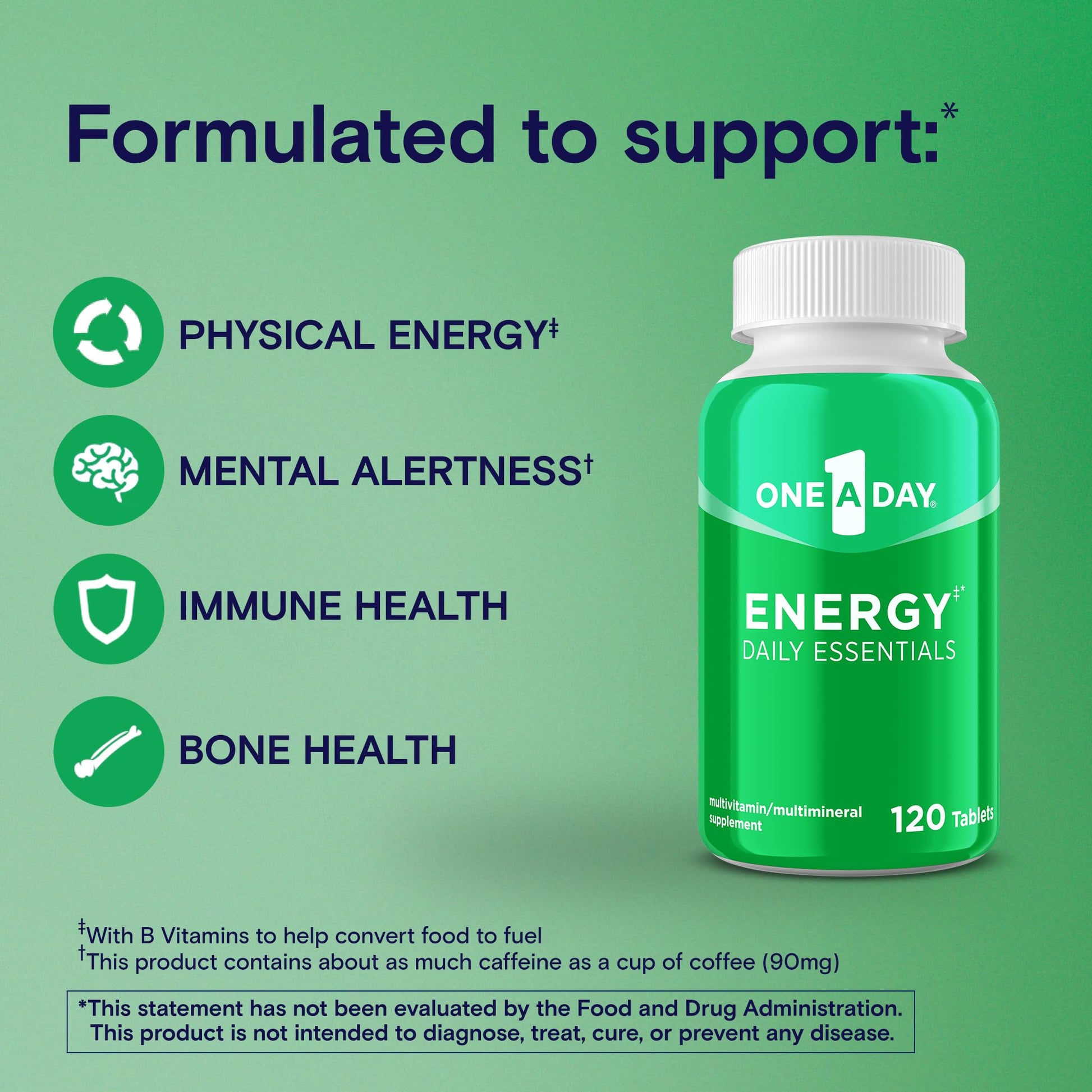 One A Day Energy Daily Essentials Multivitamin, Energy Supplement to Support Mental Alertness and Immune Health ONE A DAY uk supplements