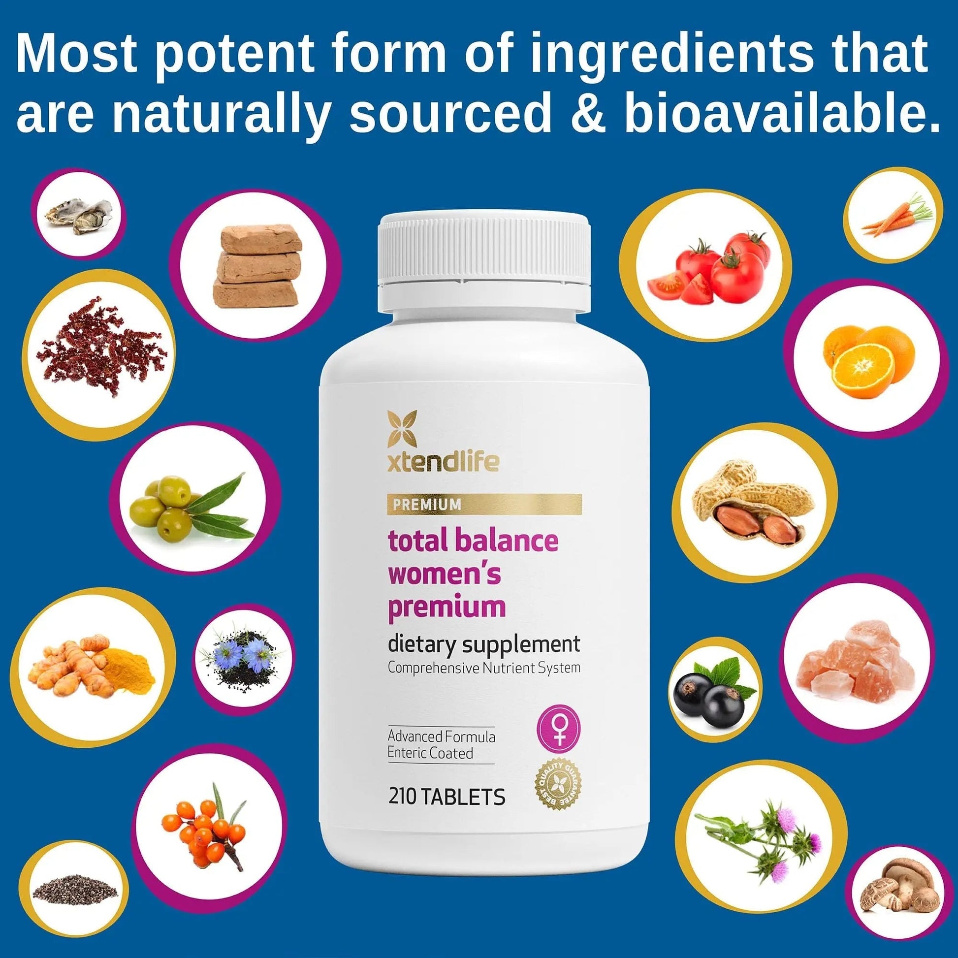 Xtendlife Total Balance Women's Premium Extra Strength Daily Multivitamin & Mineral - 90+ Nutrients for Complete Immune Xtendlife uk supplements