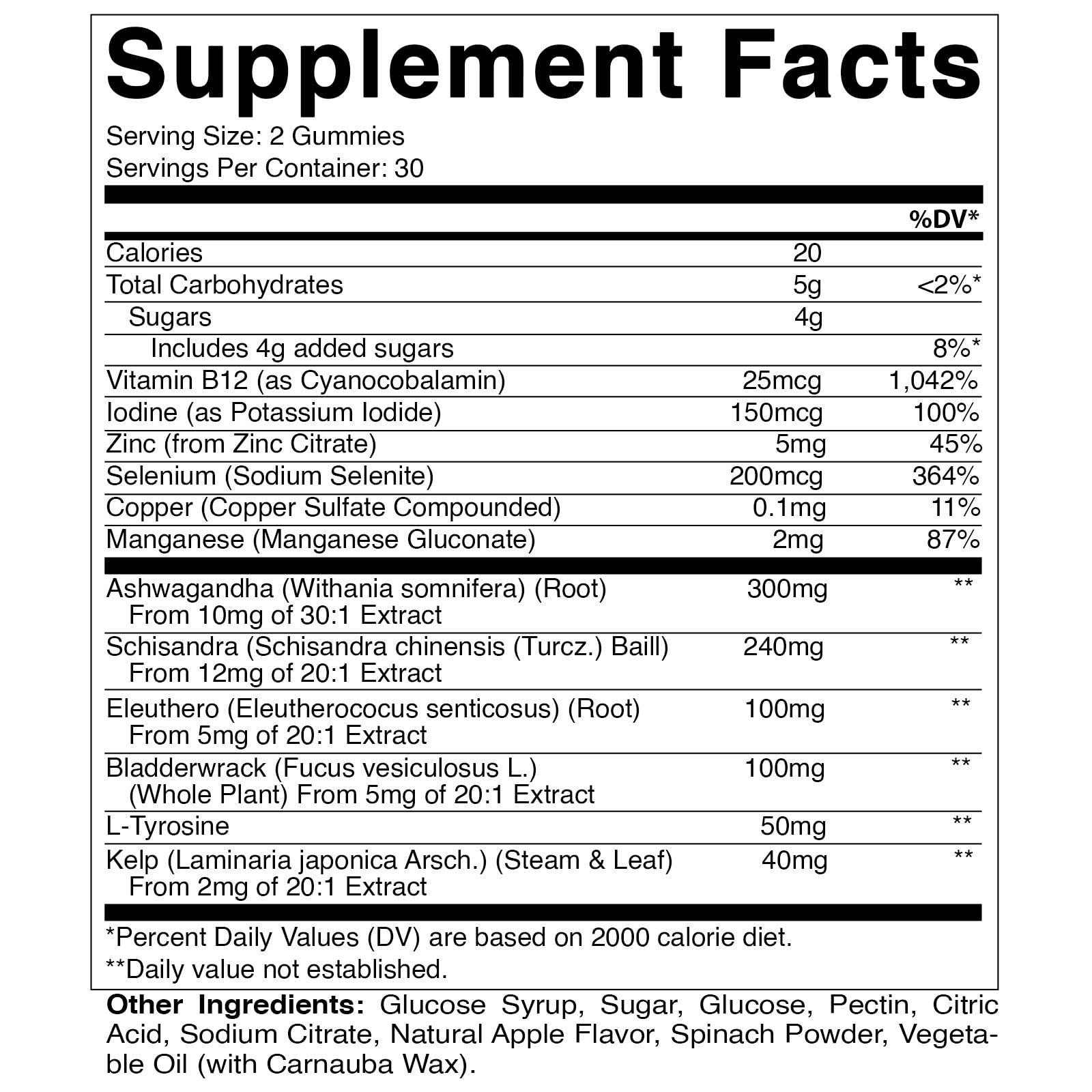 Vitamatic Vegan Thyroid Support Gummies with Iodine & Kelp - 60 Count - Improve Your Vitamatic uk supplements