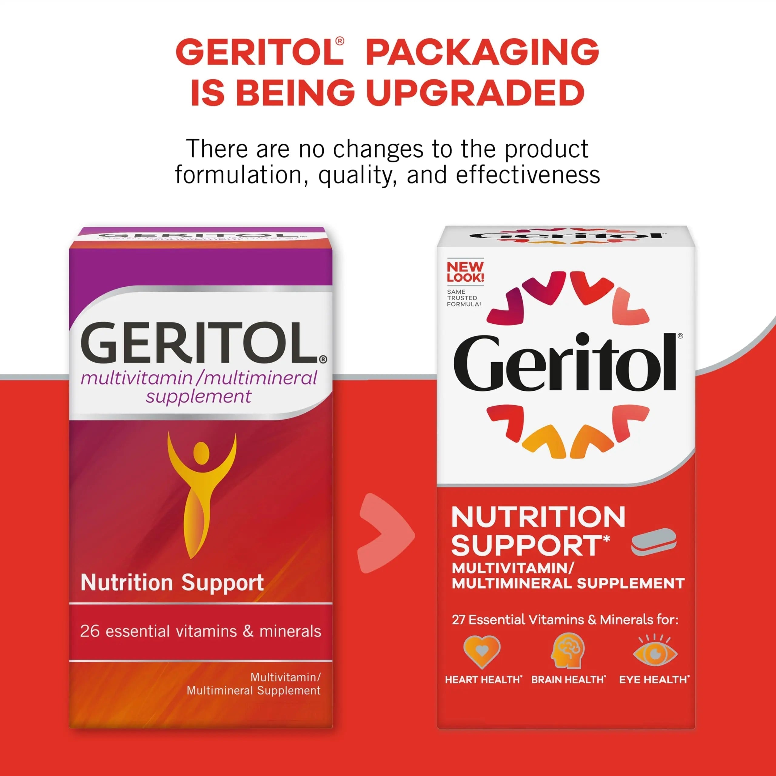 Geritol, Multivitamin Supplement, Contains Antioxidants, Vitamins B, C, E & D and Iron, 27, Minerals, Gluten-Free Geritol uk supplements