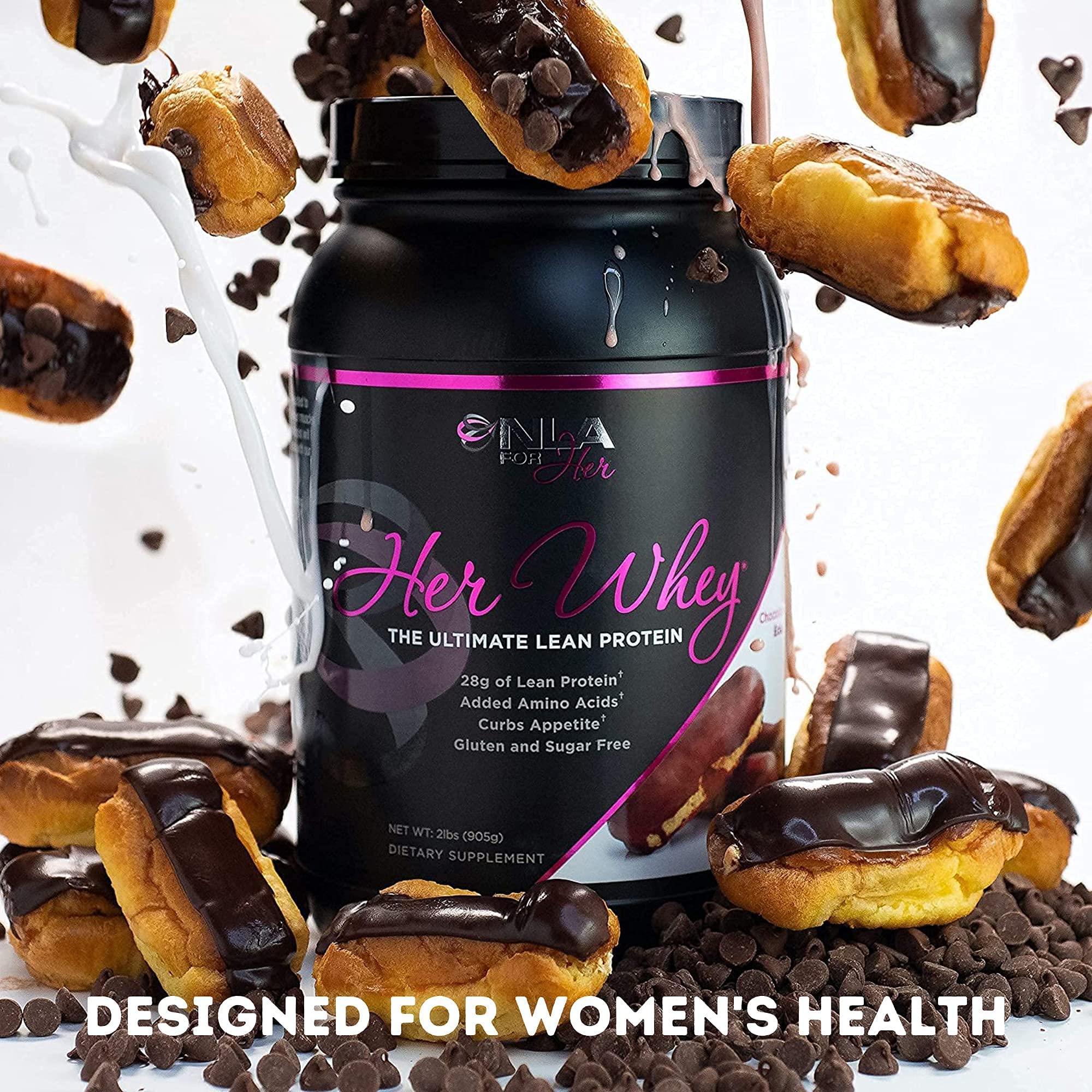 NLA for Her Pre/Post Workout Stack (Includes Her Whey Chocolate Éclair and Uplift Pre NLA for Her uk supplements