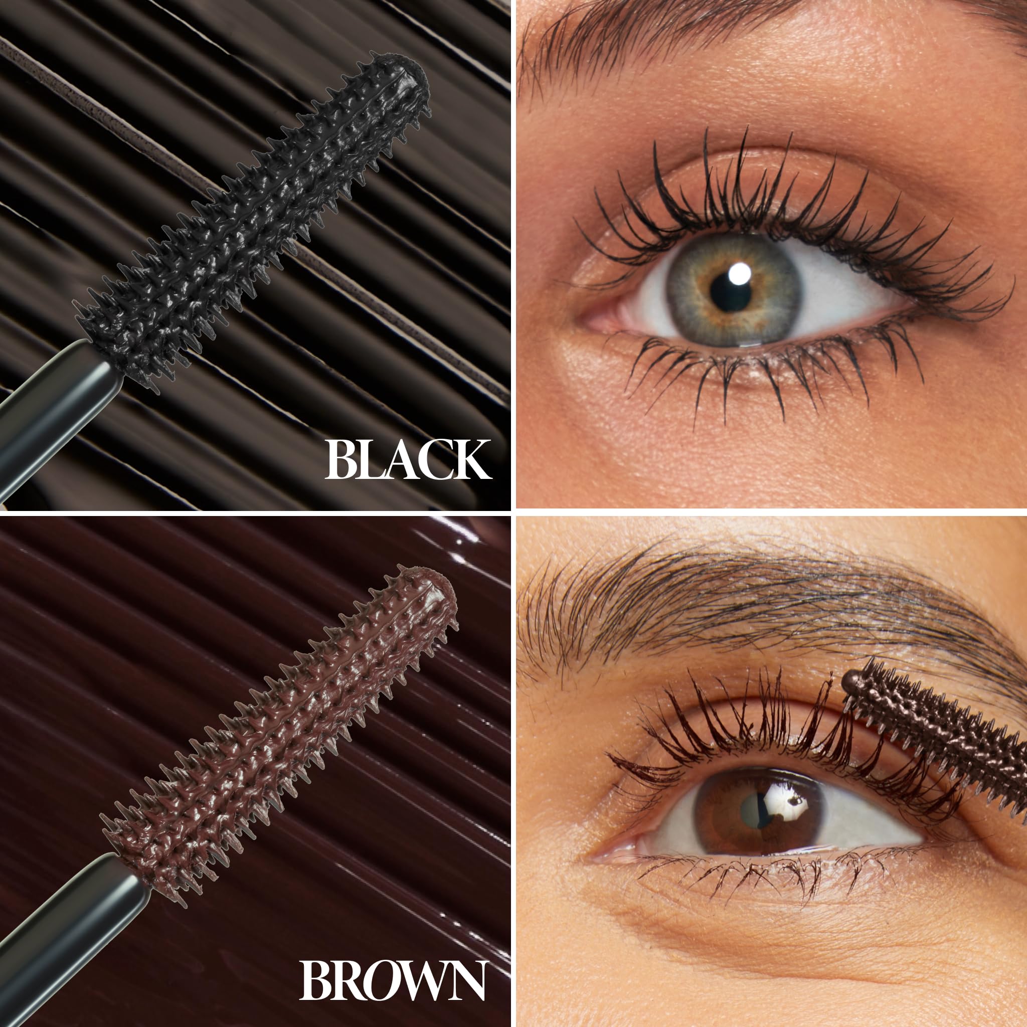 LAURA GELLER NEW YORK Kajal Longwear Mascara, Brown - Lengthening, Defining, Curling, Buildable Formula Eye Makeup - Natural Look for Everyday LAURA GELLER NEW YORK uk supplements