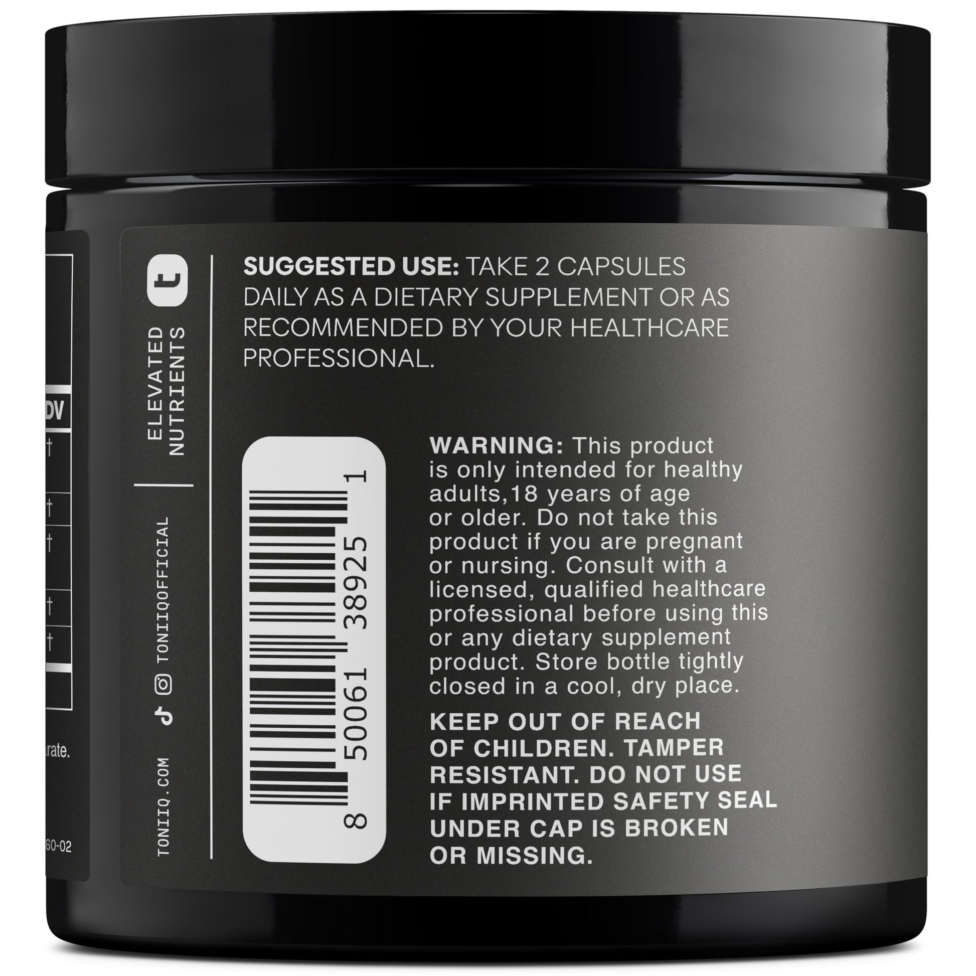 Toniiq Dihydroberberine Supplement - Ultra High Potency 1,000mg Formula with GlucoVantage, 10:1 Ceylon Cinnamon & 50:1 Milk Thistle - Third-Party Lab Tested Toniiq uk supplements