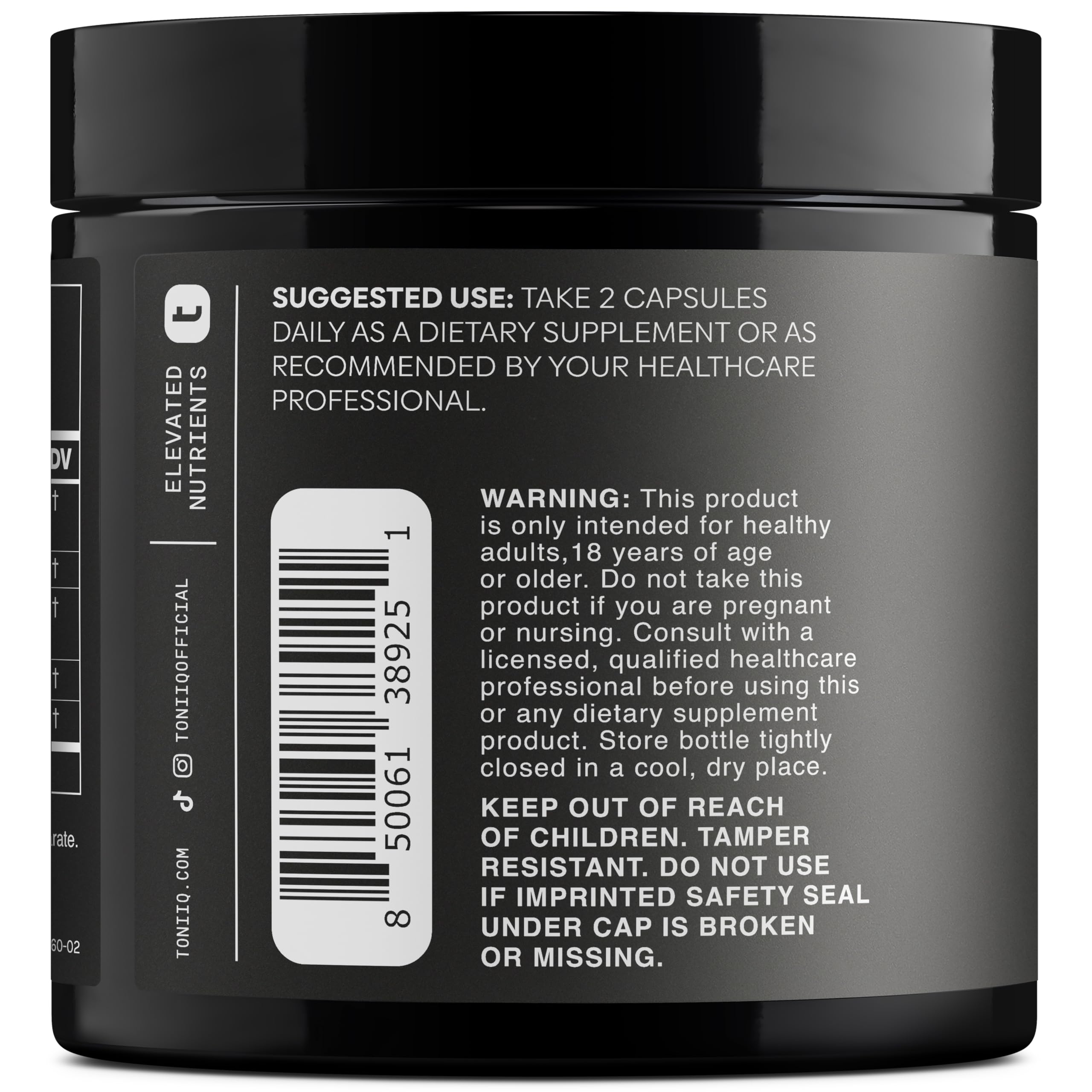 Toniiq Dihydroberberine Supplement - Ultra High Potency 1,000mg Formula with GlucoVantage, 10:1 Ceylon Cinnamon & 50:1 Milk Thistle - Third-Party Lab Tested Toniiq uk supplements