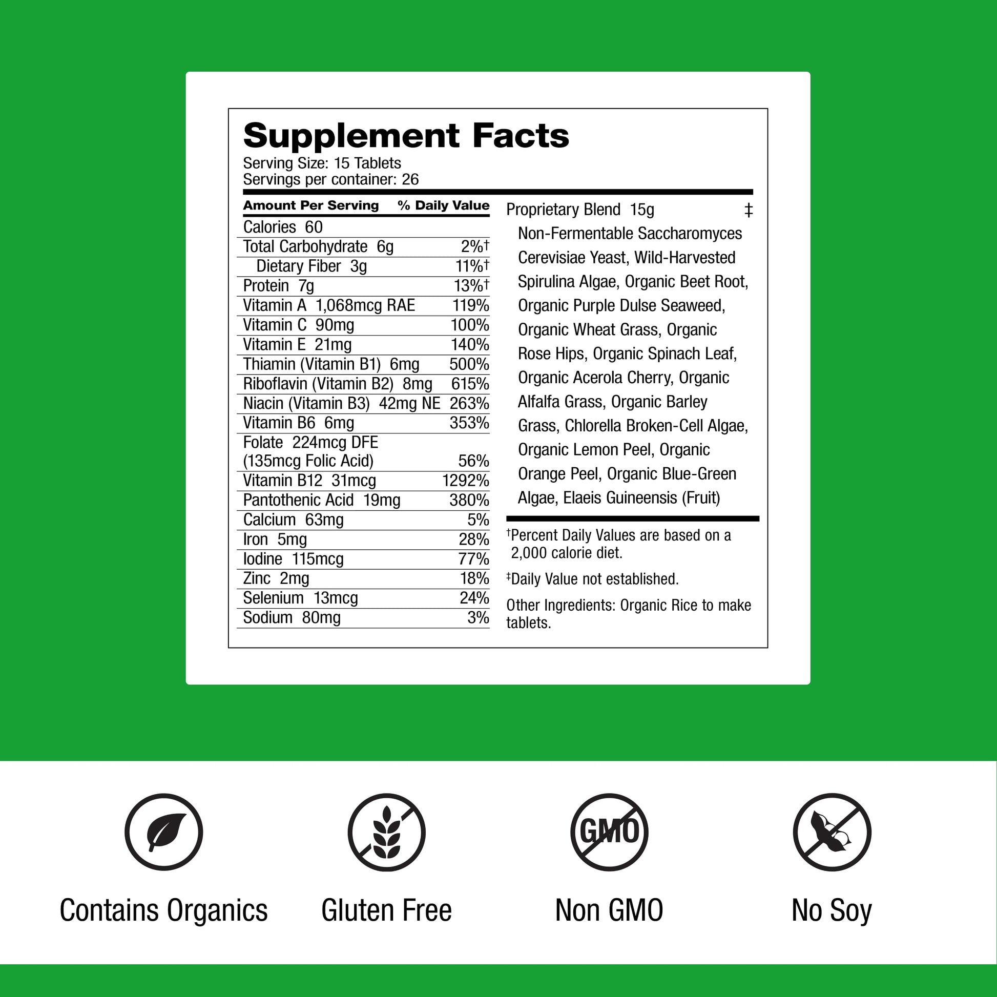 Dr. Schulze's SuperFood Plus - Everyday Superfood Supplement to Support Overall Wellness - Clean, Quality Nutrition - Supports Metabolism & Daily Energy - Gluten-Free & Dairy-Free - 390 Tablets Dr. Schulze's uk supplements