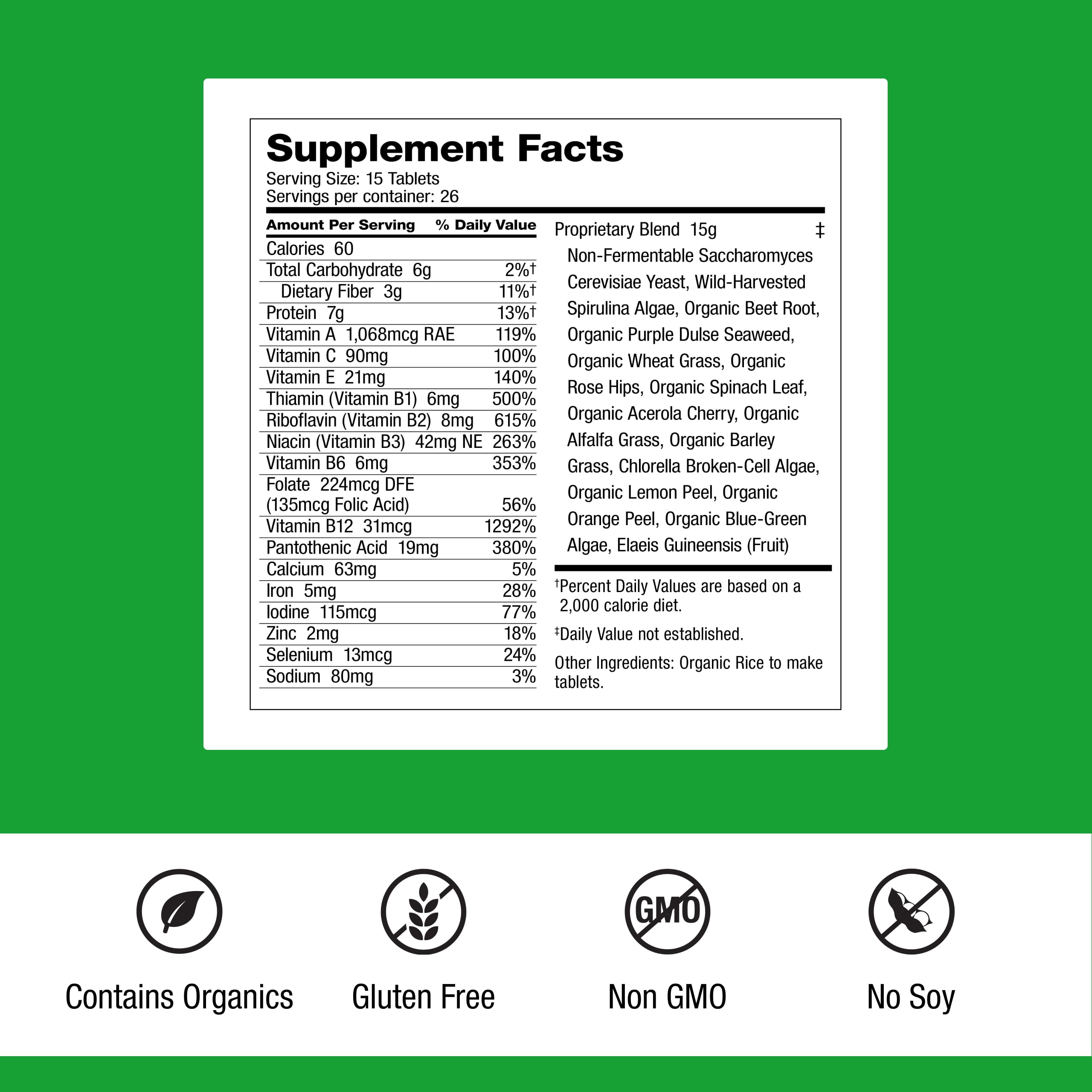 Dr. Schulze's SuperFood Plus - Everyday Superfood Supplement to Support Overall Wellness - Clean, Quality Nutrition - Supports Metabolism & Daily Energy - Gluten-Free & Dairy-Free - 390 Tablets Dr. Schulze's uk supplements